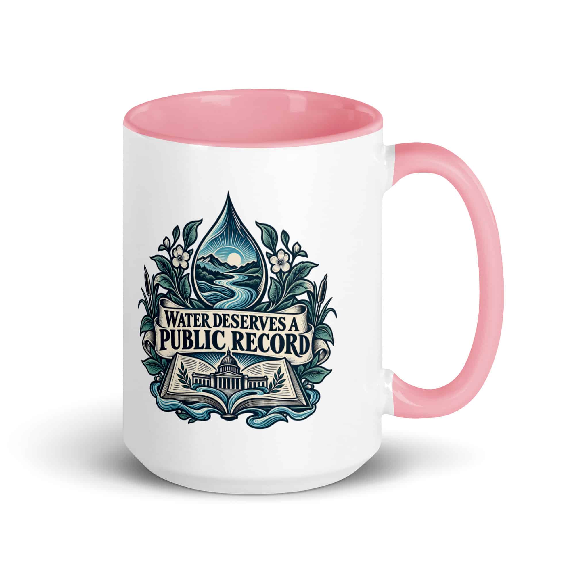 Color Inside Coffee Mug: Water deserves a public record