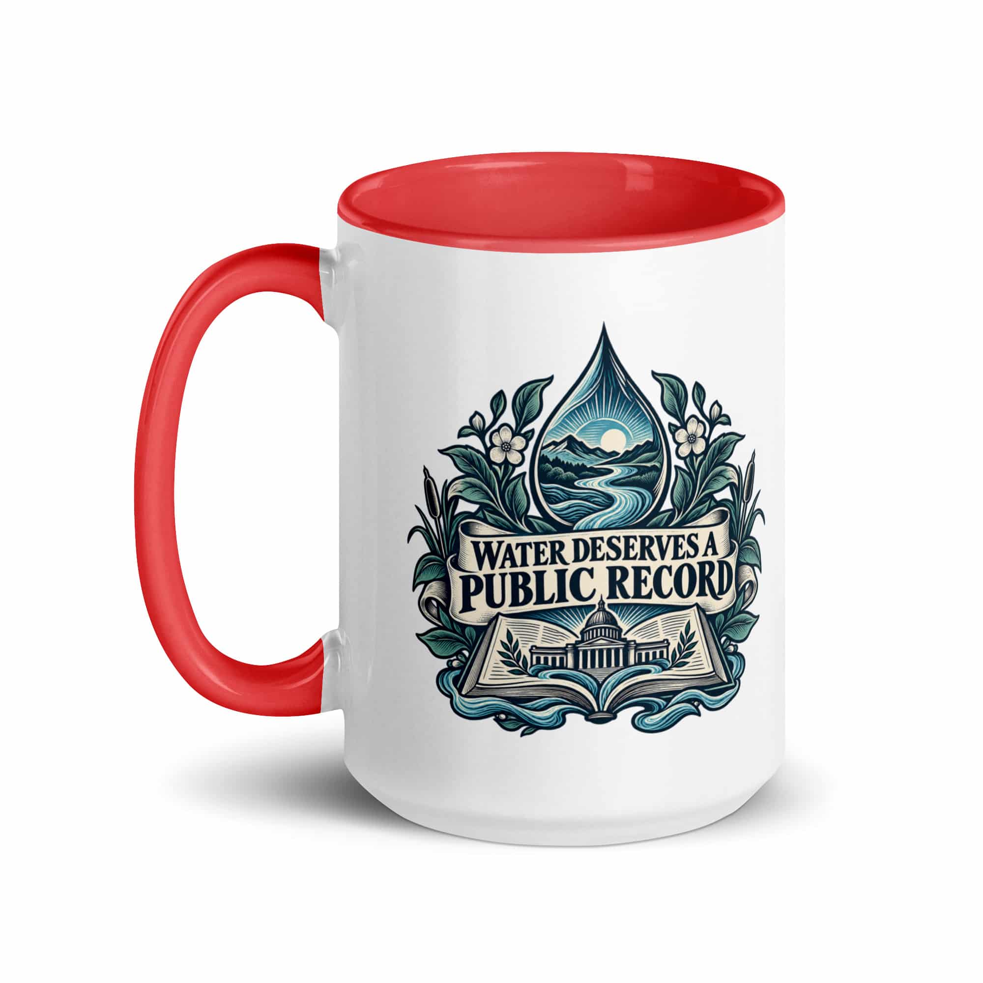 Color Inside Coffee Mug: Water deserves a public record