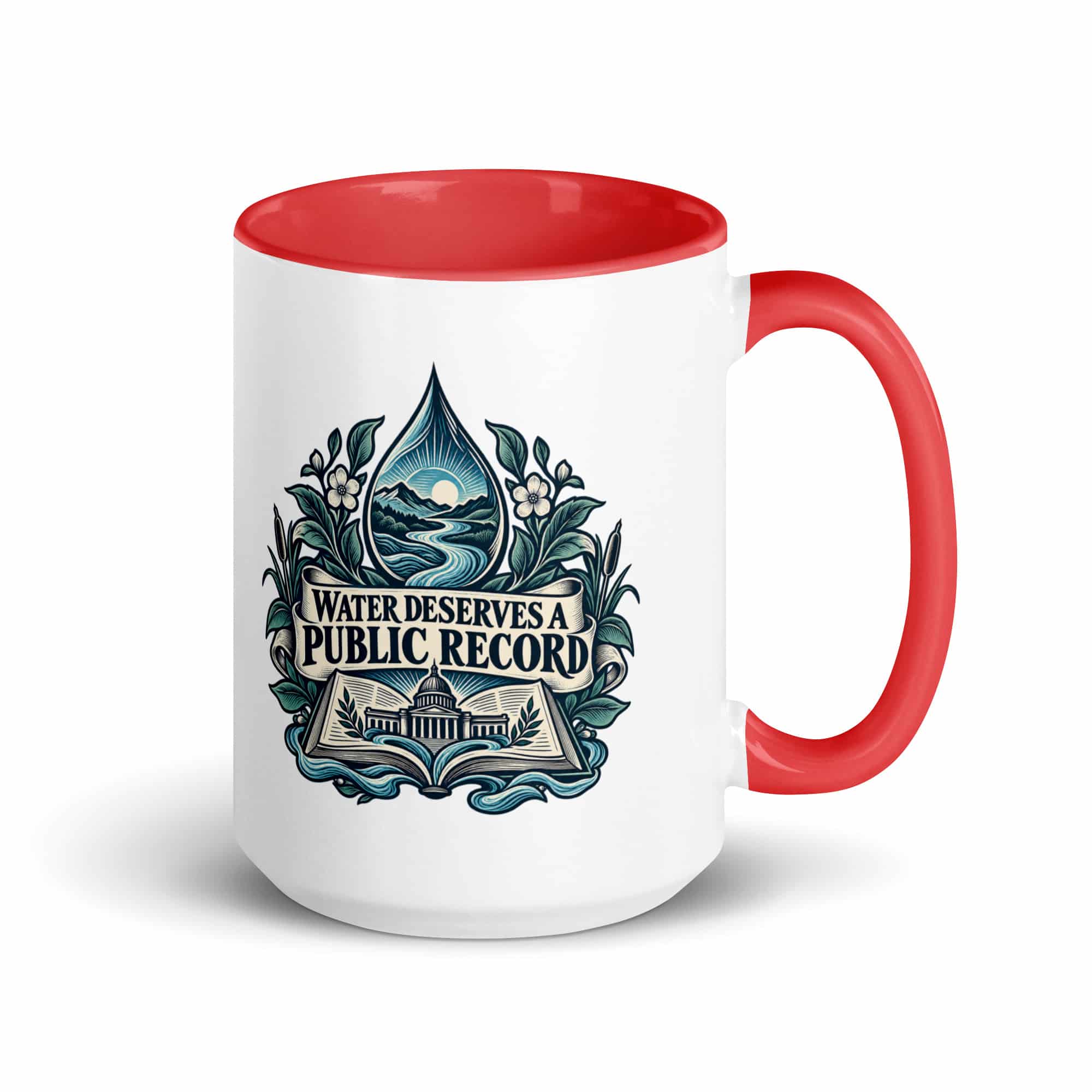 Color Inside Coffee Mug: Water deserves a public record