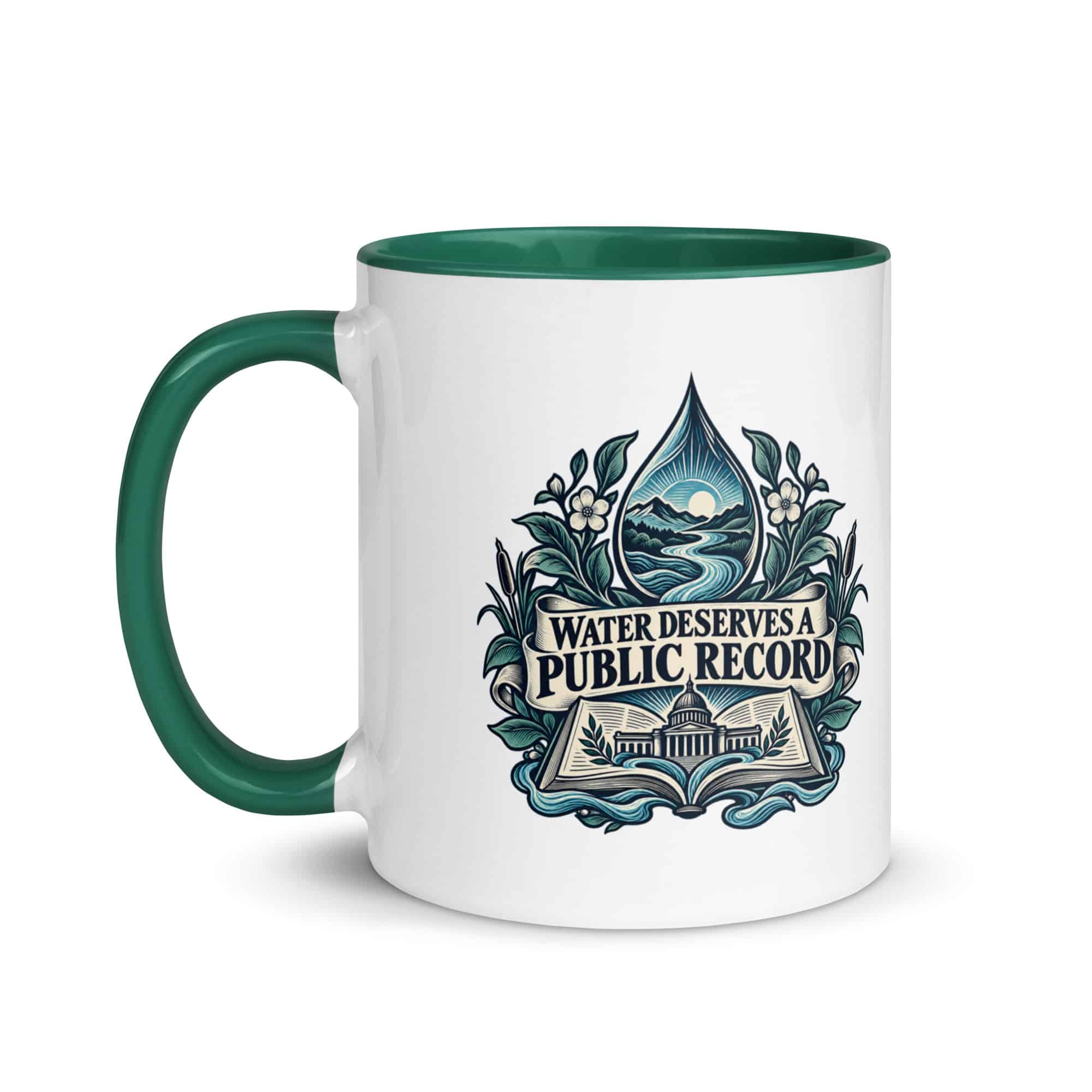 Color Inside Coffee Mug: Water deserves a public record