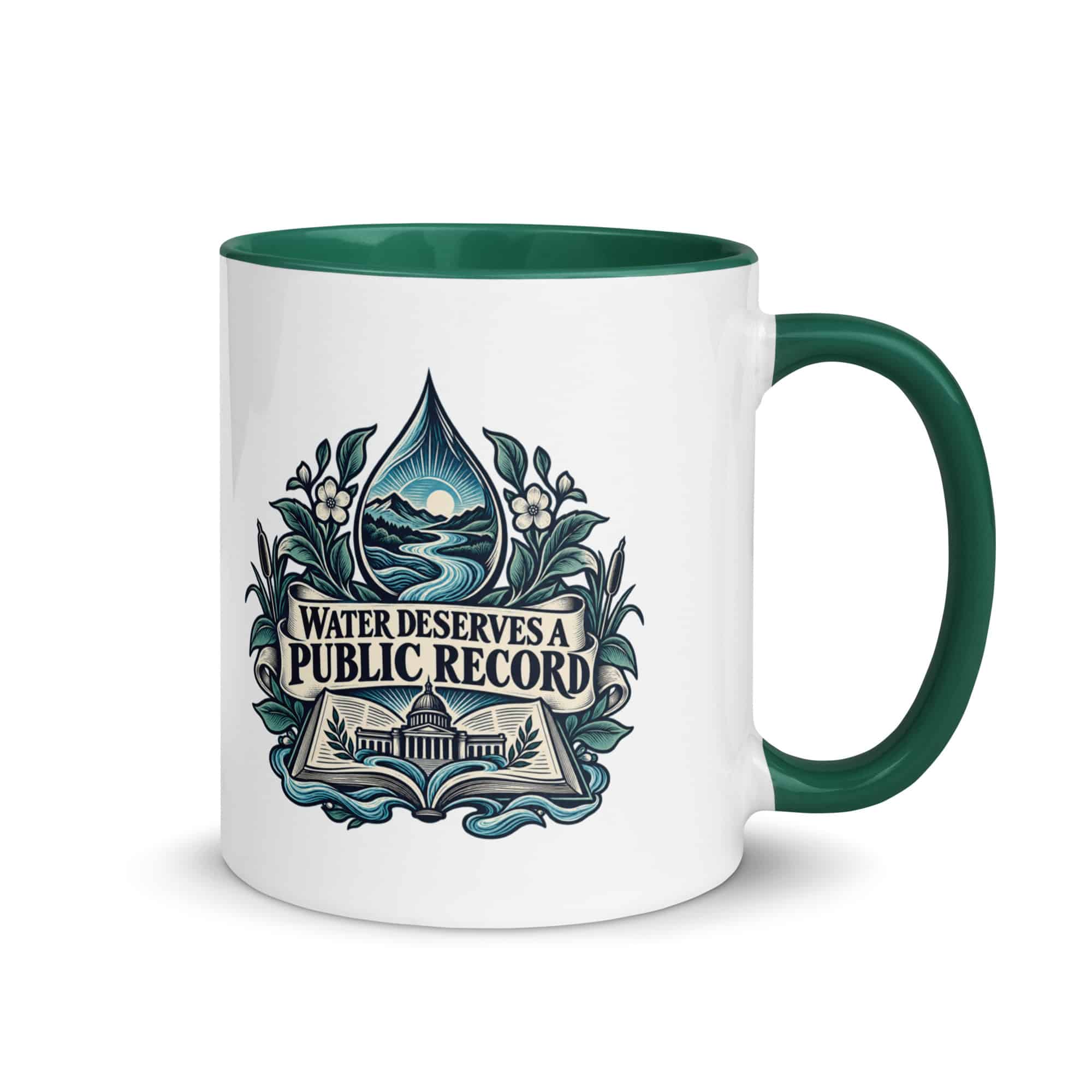 Color Inside Coffee Mug: Water deserves a public record