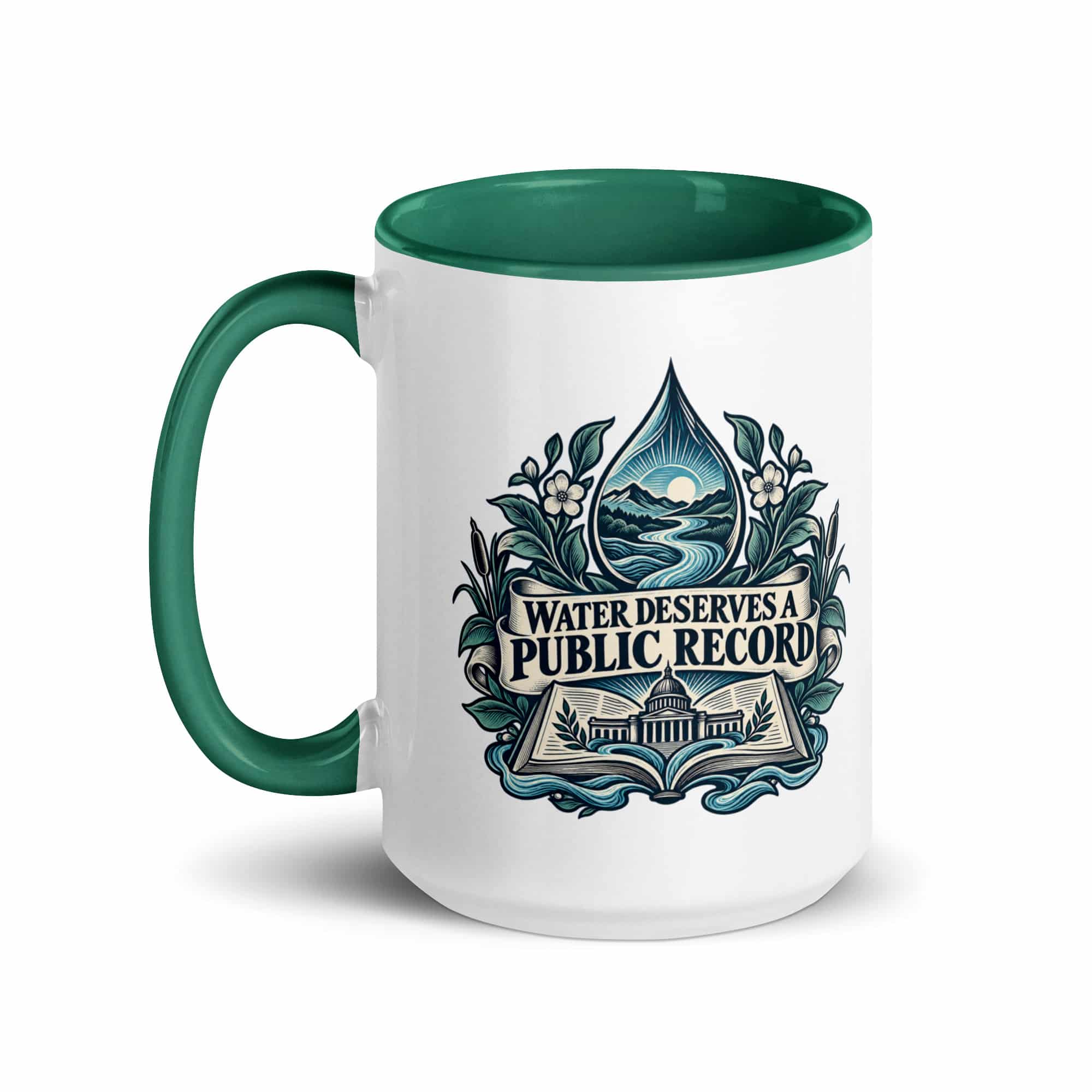 Color Inside Coffee Mug: Water deserves a public record