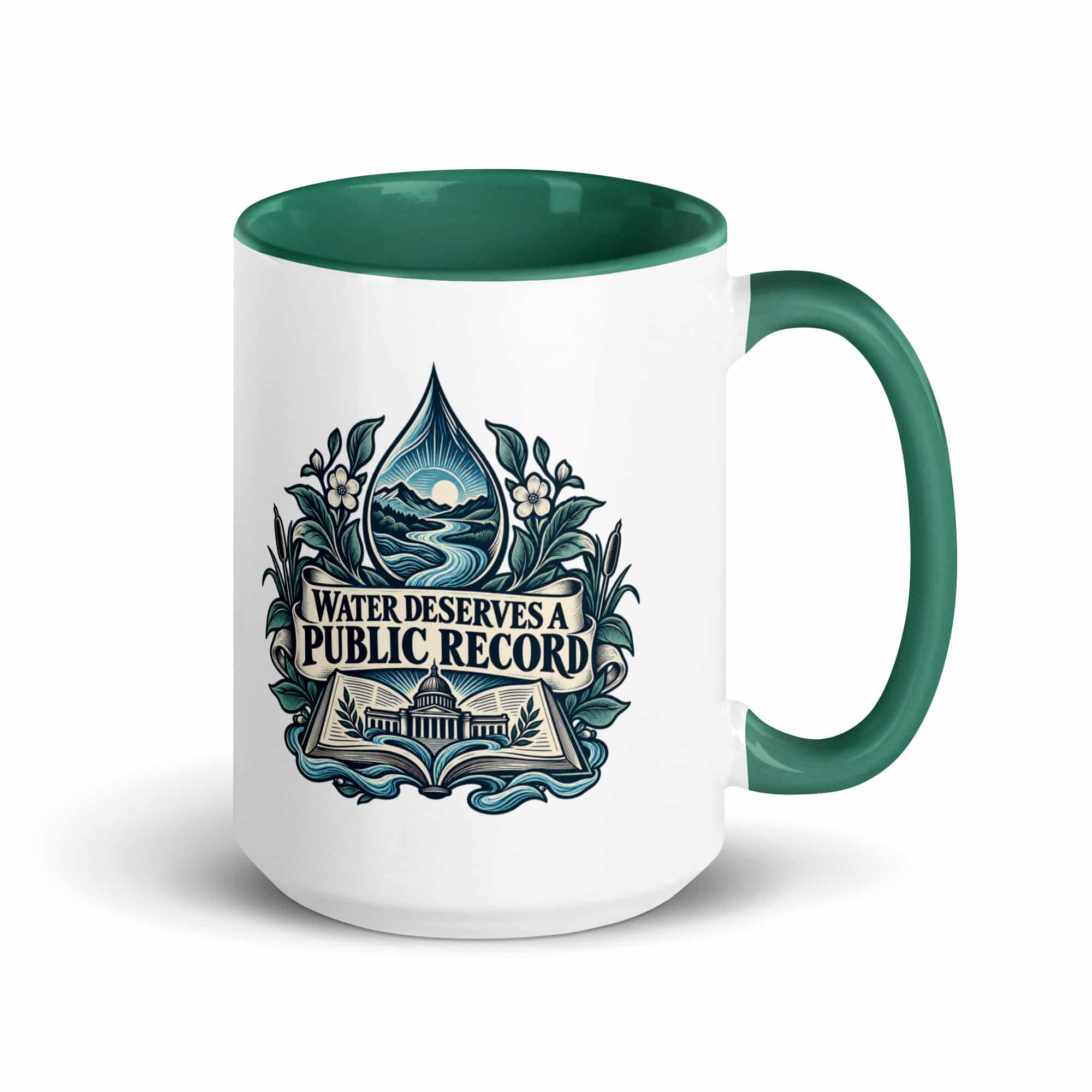 Color Inside Coffee Mug: Water deserves a public record
