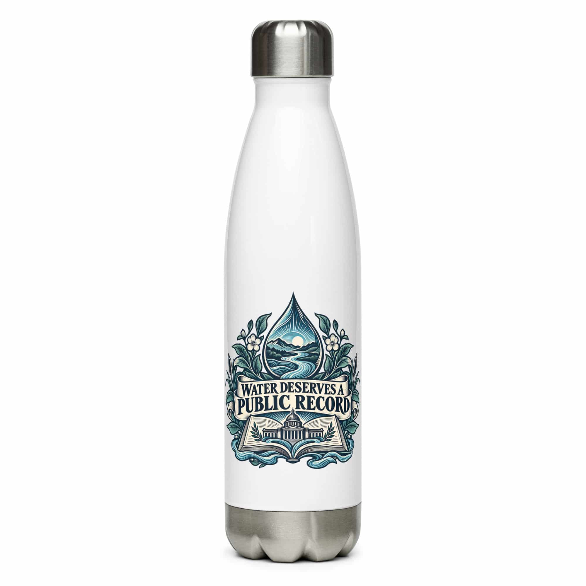 Stainless Steel Water Bottle: Water deserves a public record