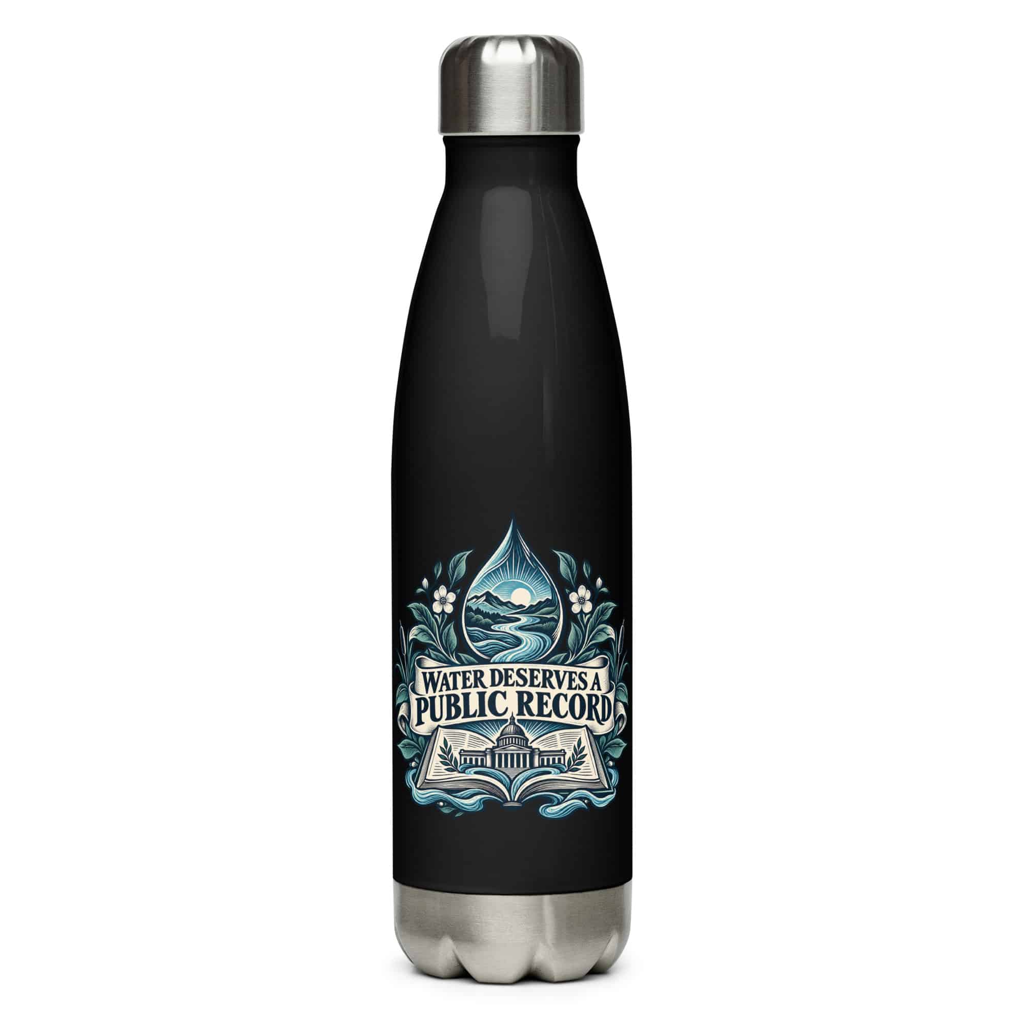 Stainless Steel Water Bottle: Water deserves a public record