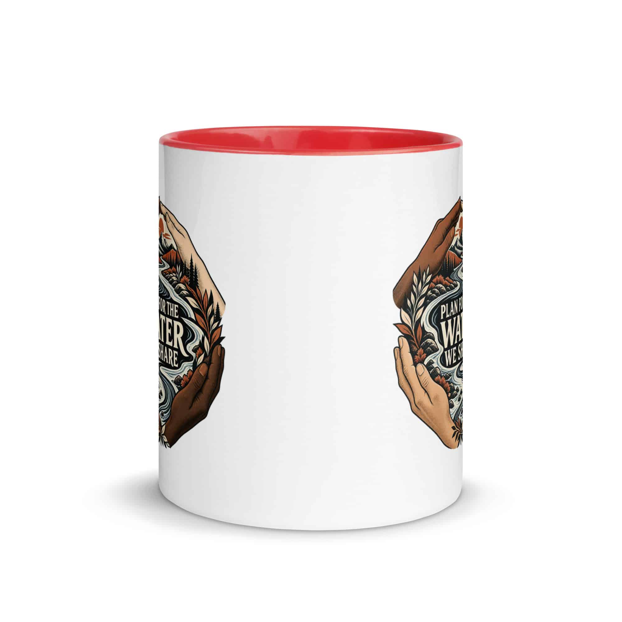Color Inside Coffee Mug: Plan for the water we share