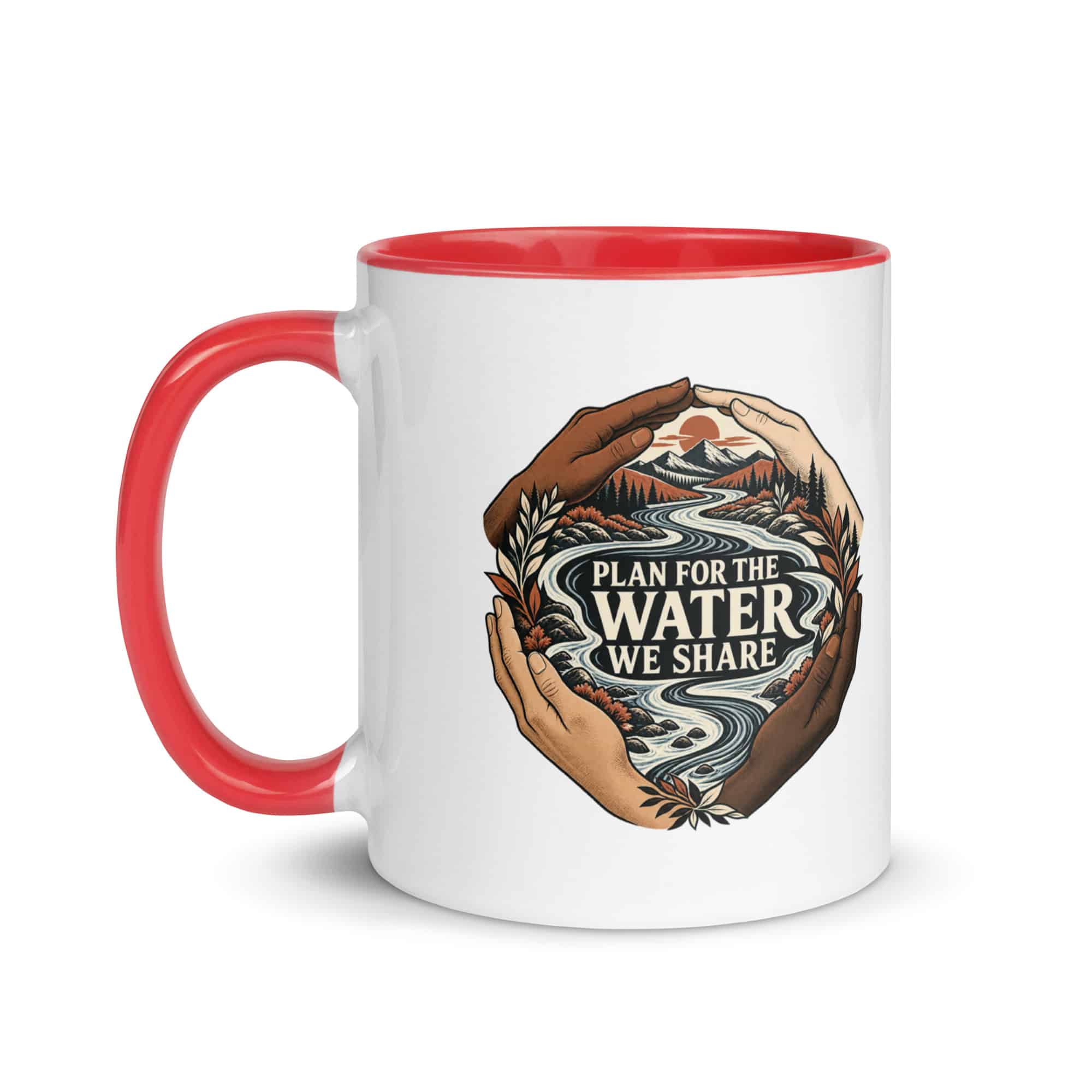 Color Inside Coffee Mug: Plan for the water we share