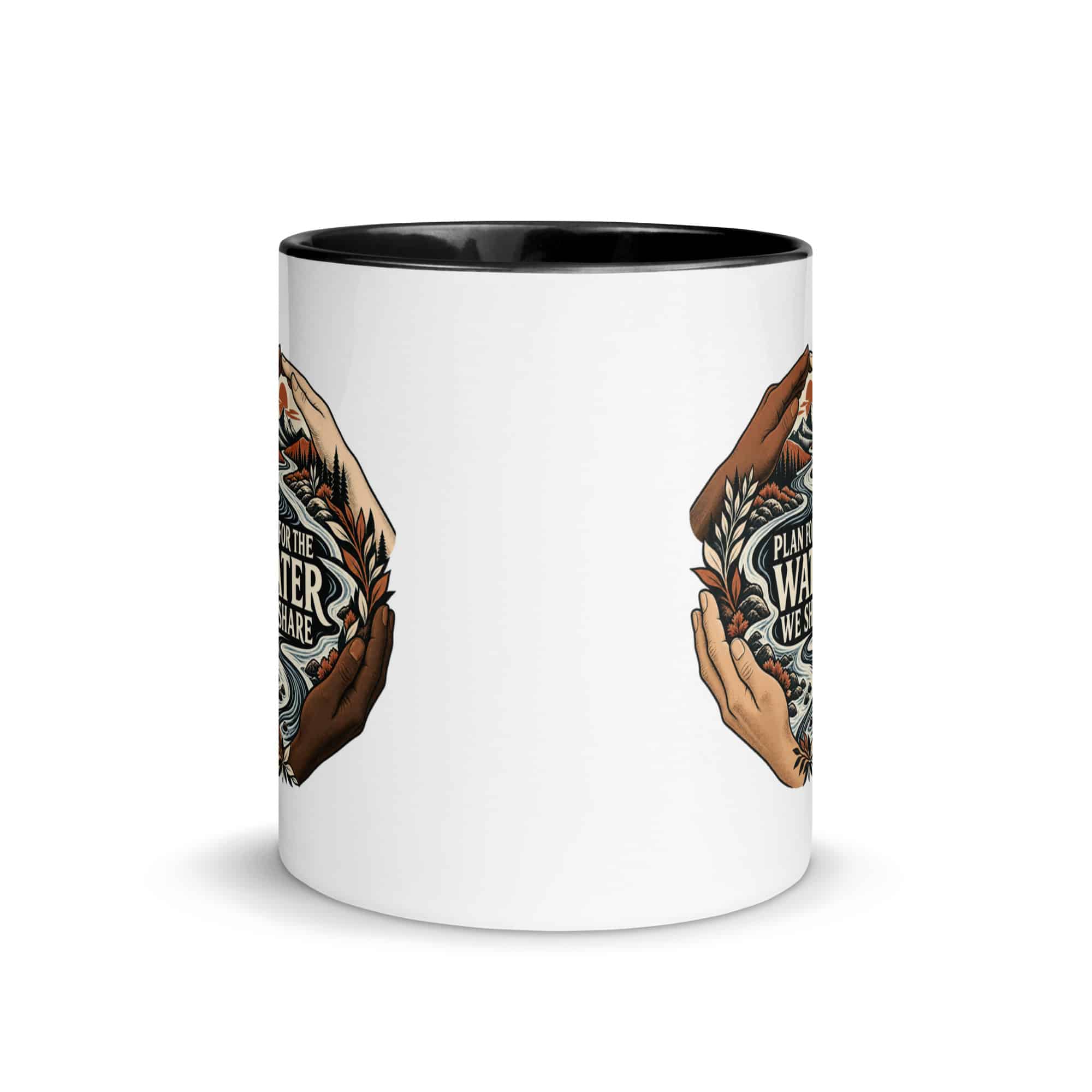 Color Inside Coffee Mug: Plan for the water we share