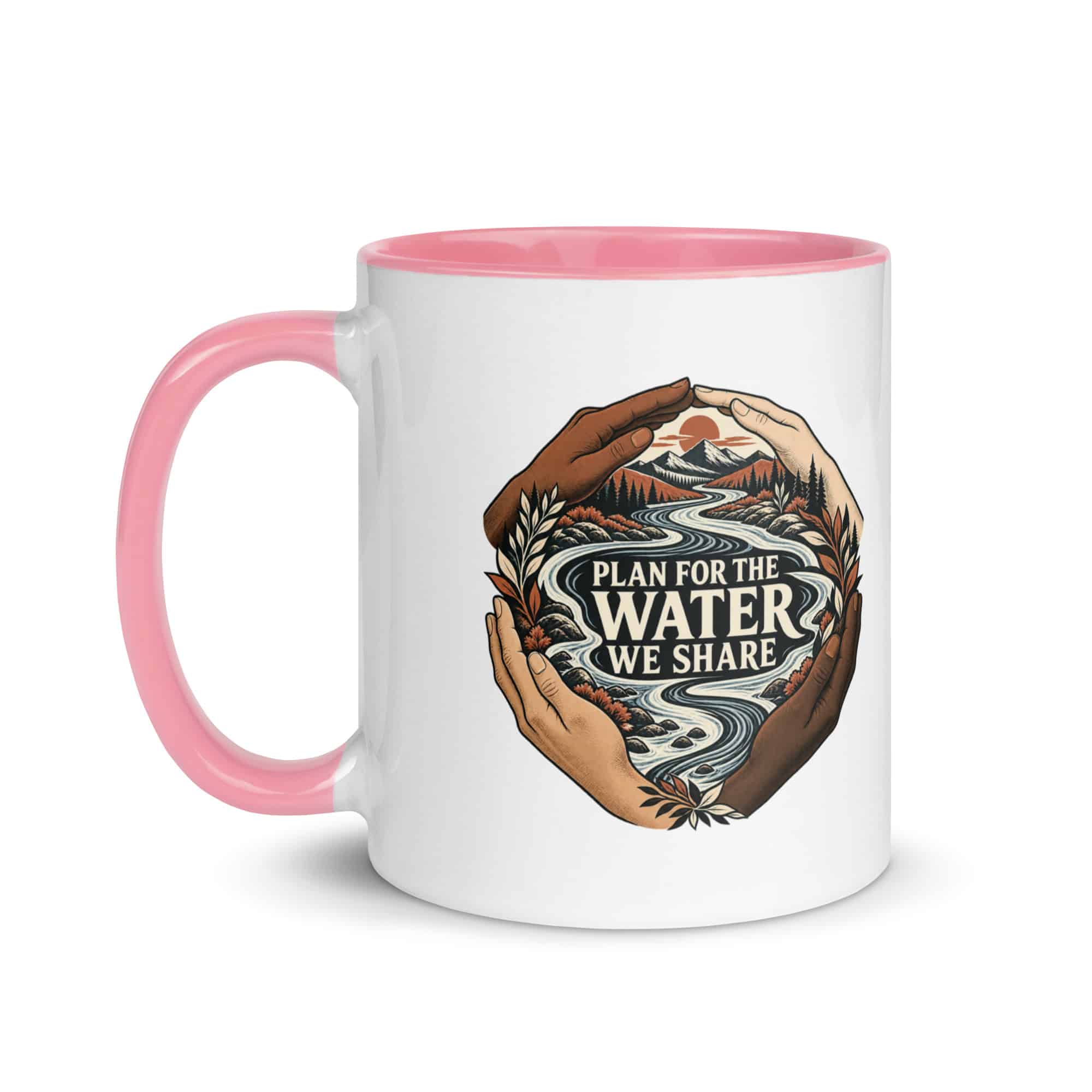 Color Inside Coffee Mug: Plan for the water we share