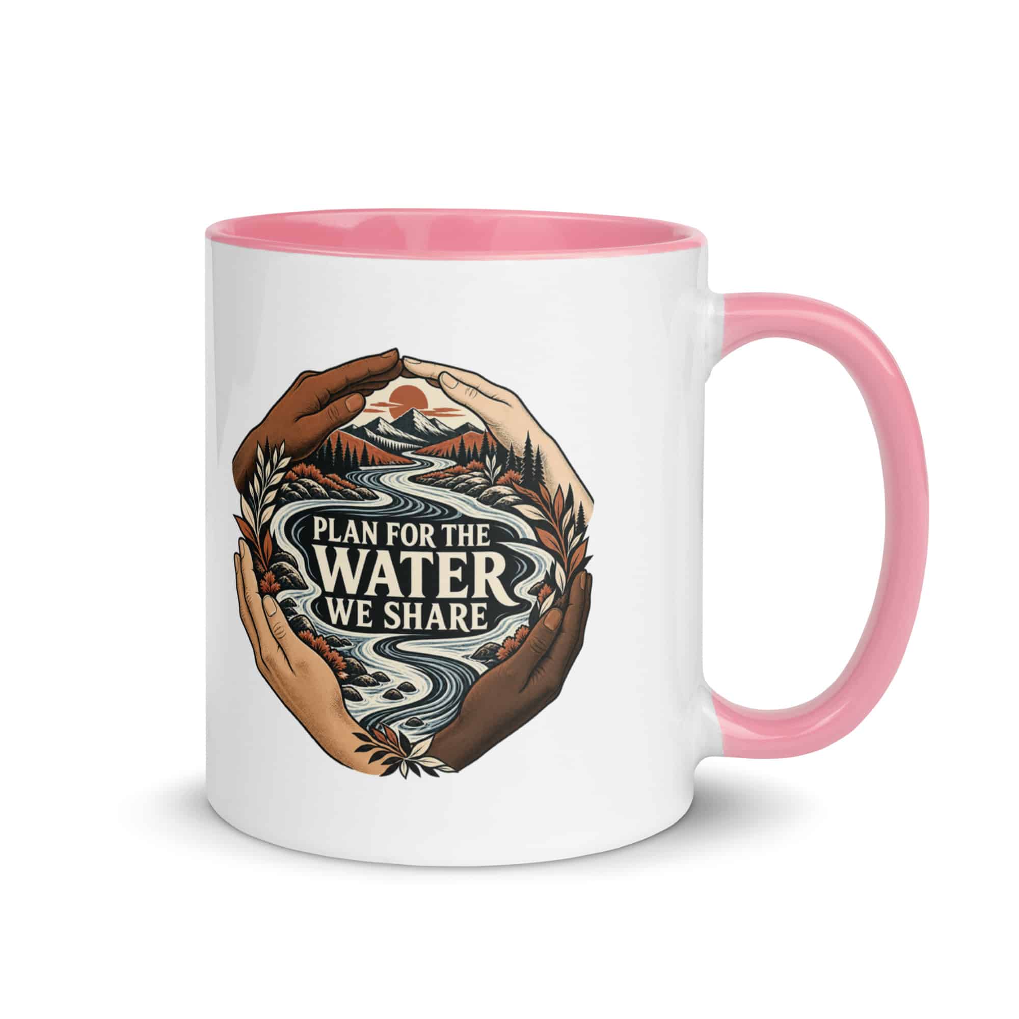 Color Inside Coffee Mug: Plan for the water we share