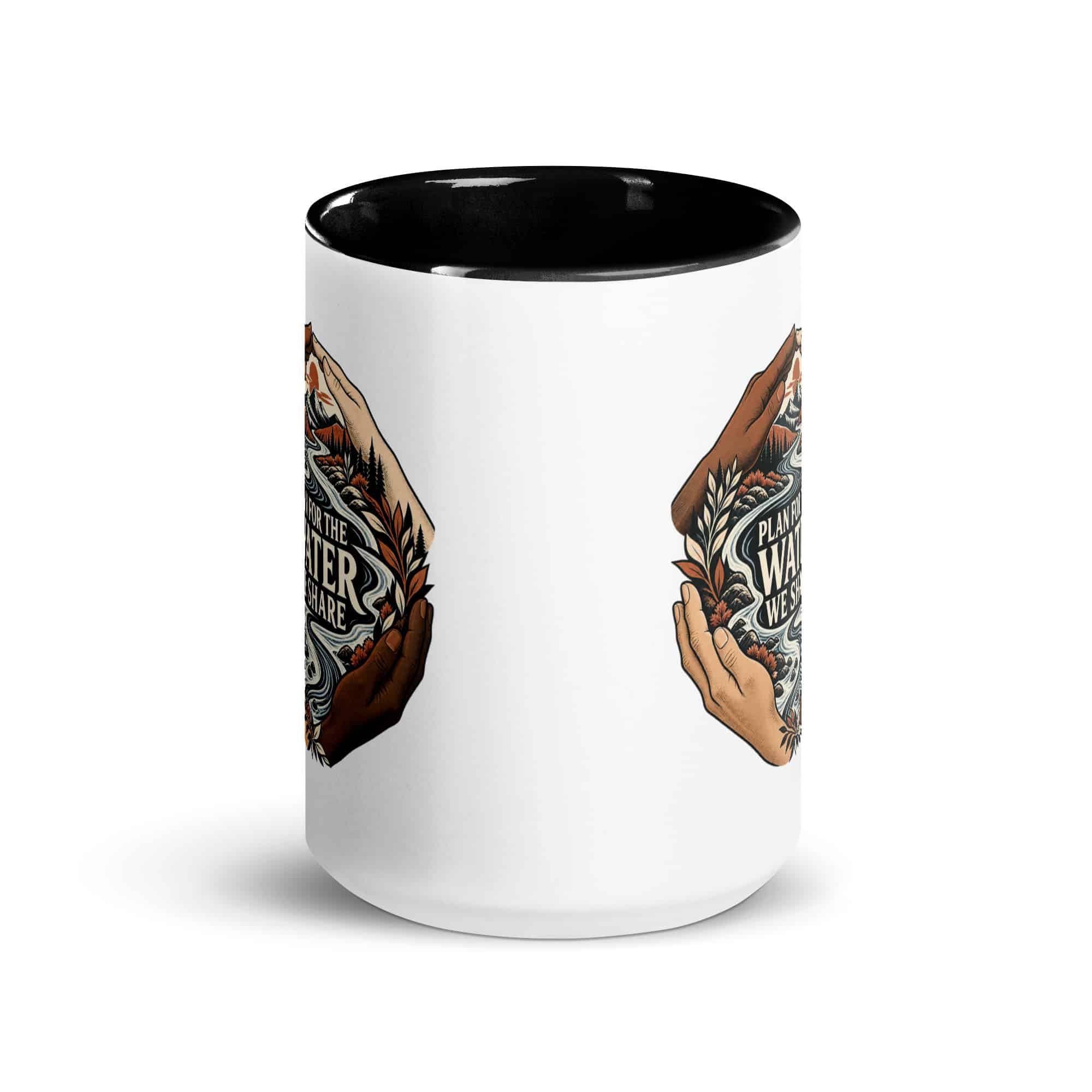 Color Inside Coffee Mug: Plan for the water we share