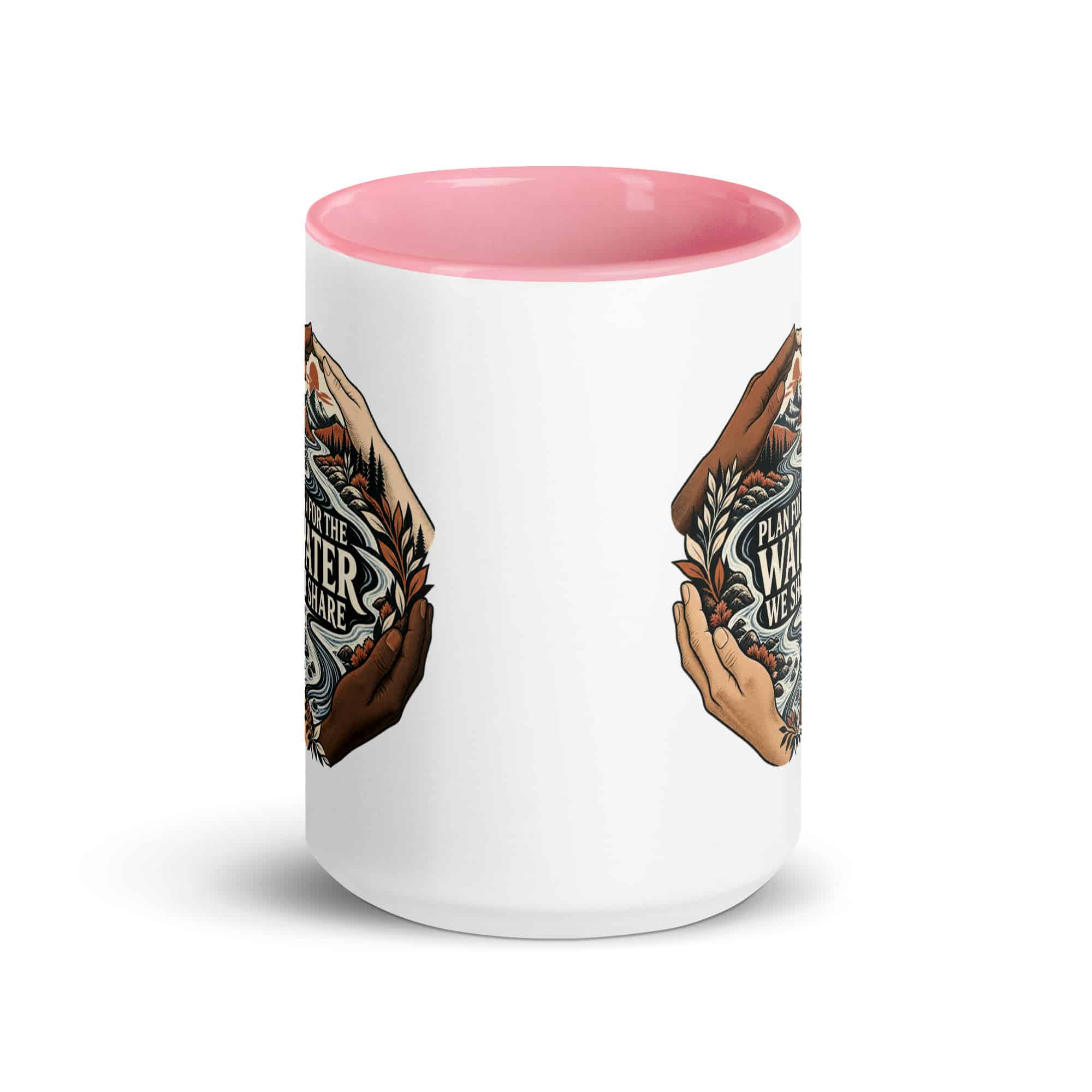 Color Inside Coffee Mug: Plan for the water we share