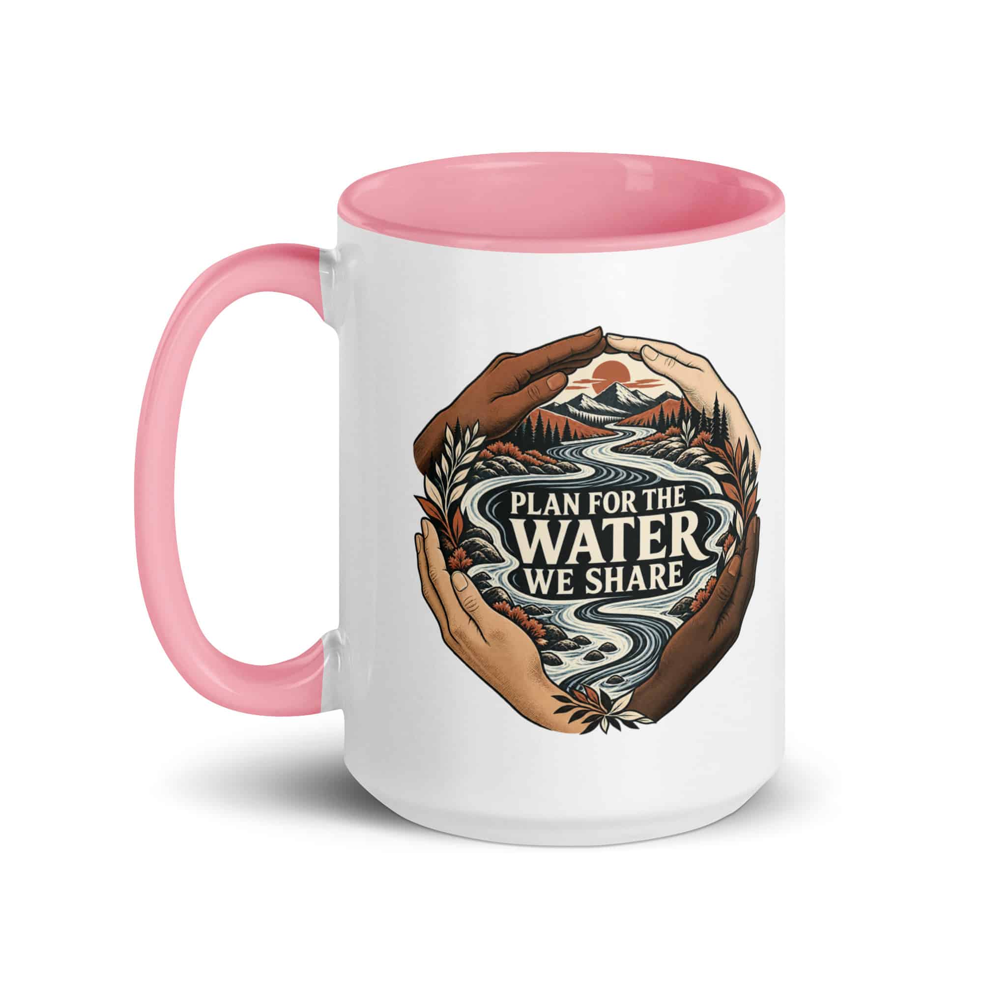 Color Inside Coffee Mug: Plan for the water we share
