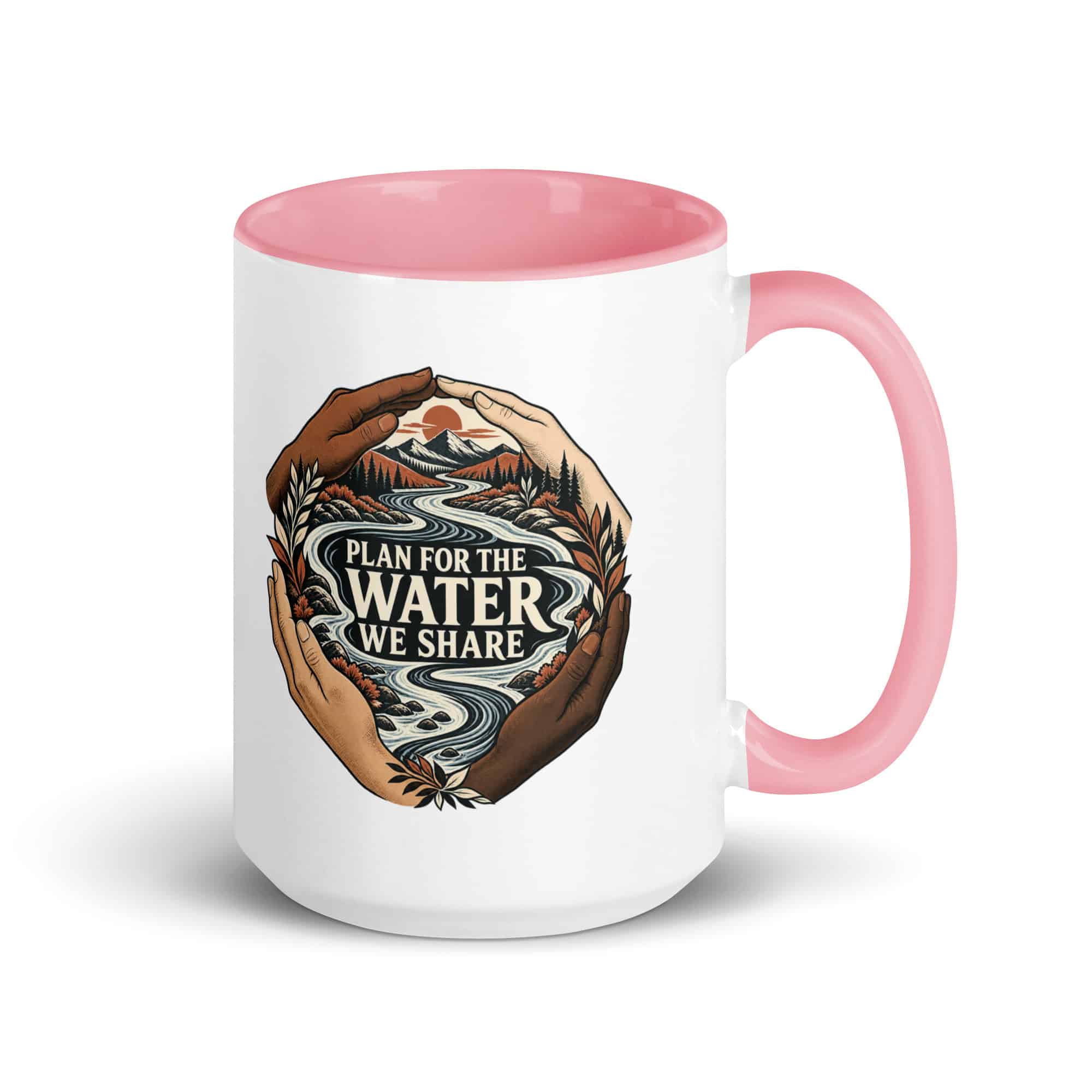 Color Inside Coffee Mug: Plan for the water we share