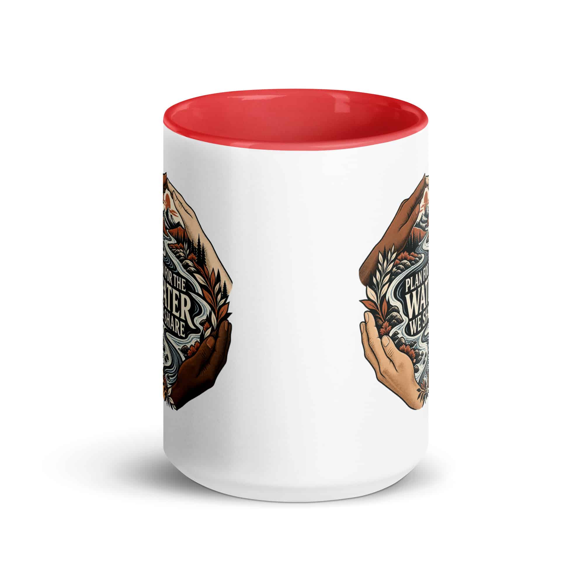 Color Inside Coffee Mug: Plan for the water we share