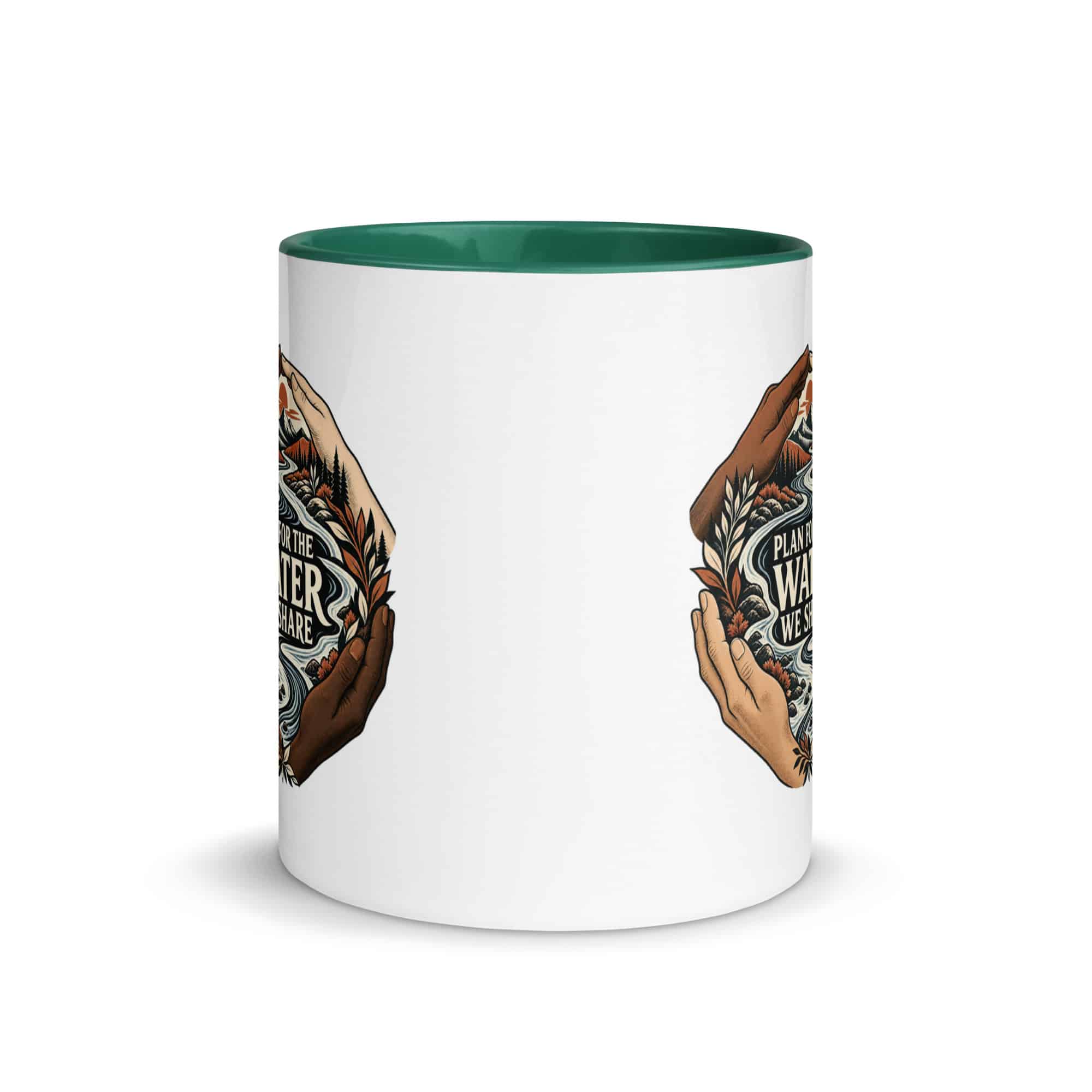 Color Inside Coffee Mug: Plan for the water we share
