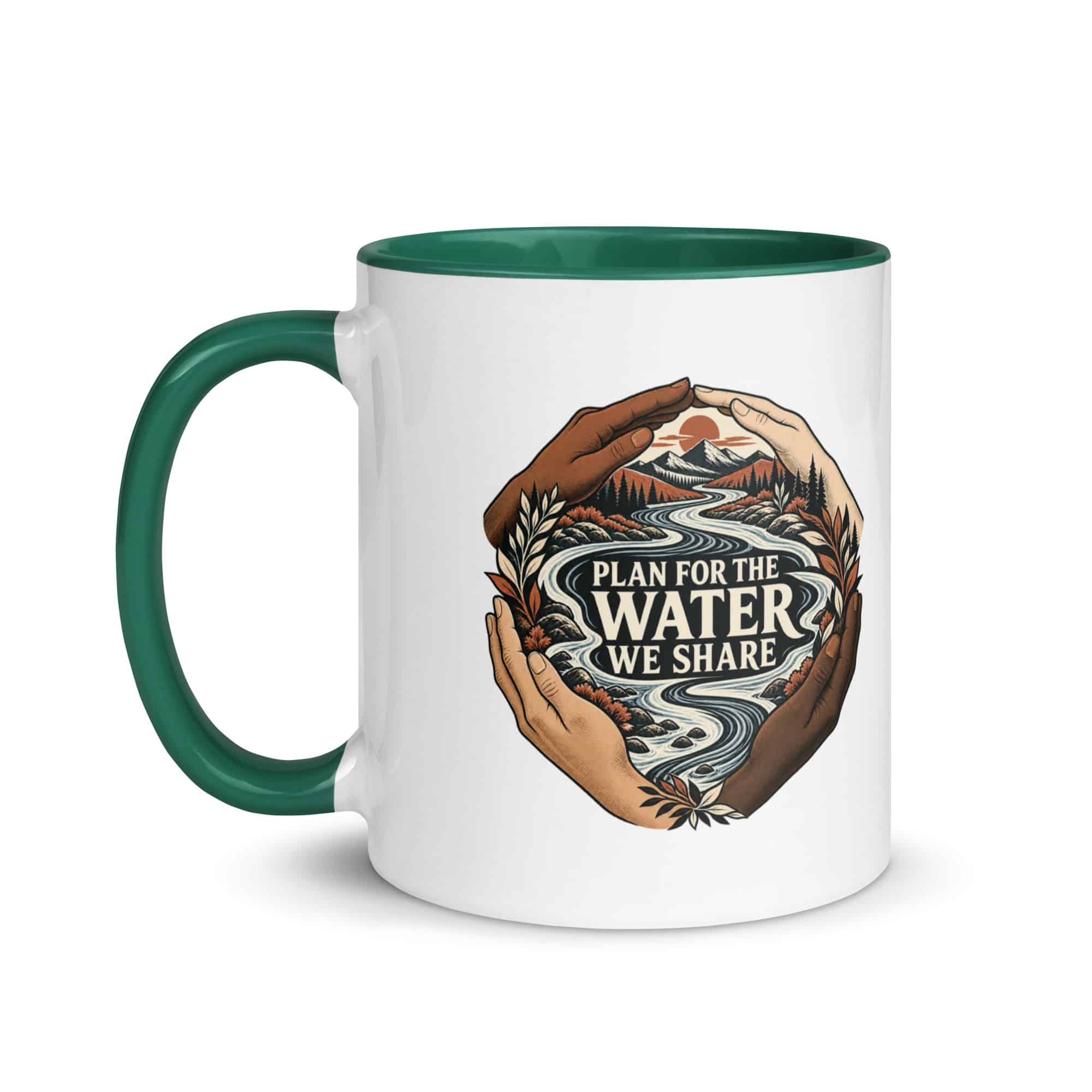 Color Inside Coffee Mug: Plan for the water we share