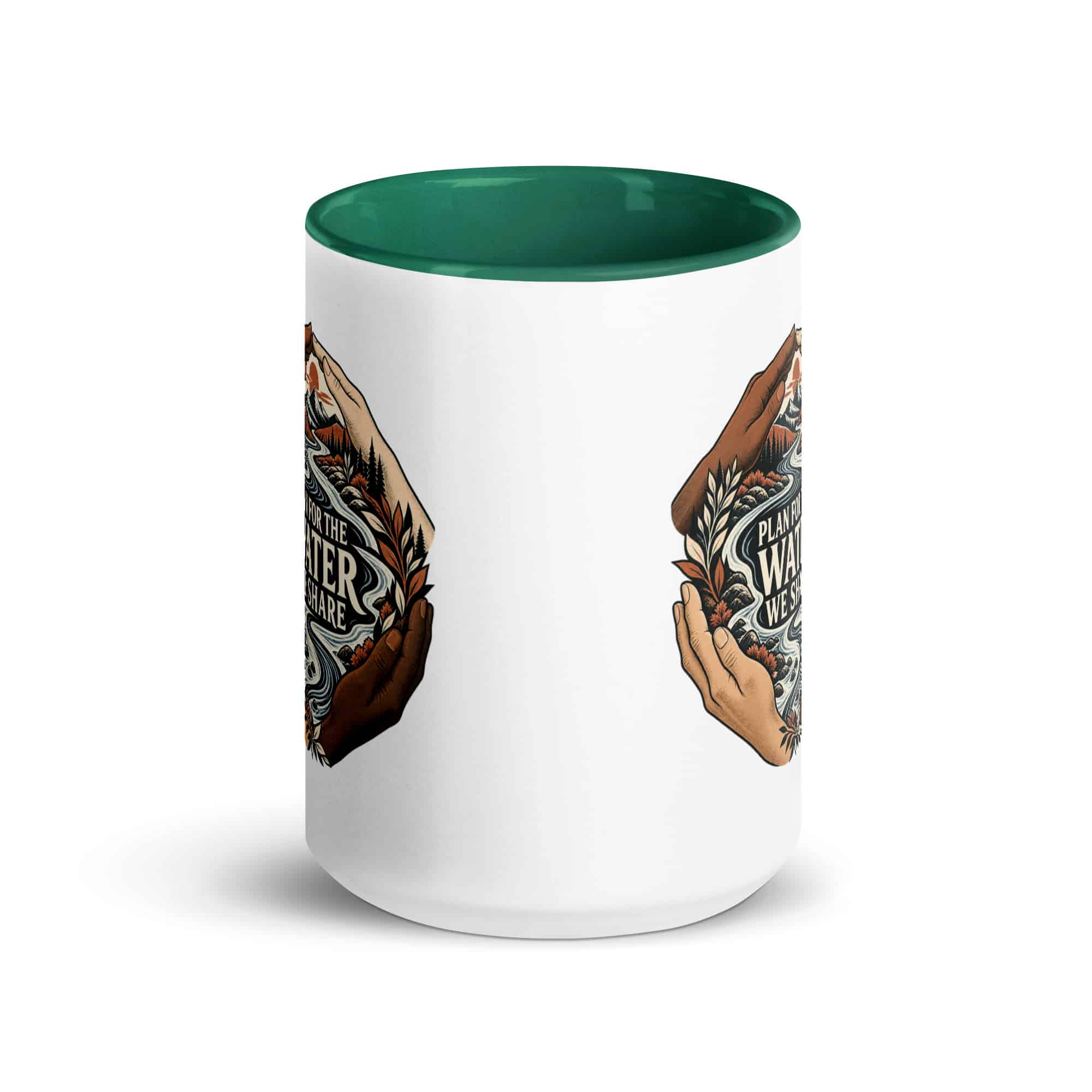 Color Inside Coffee Mug: Plan for the water we share