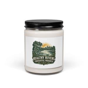 Soy Wax Candle: Healthy rivers. Thoughtful progress. - 9oz - Main