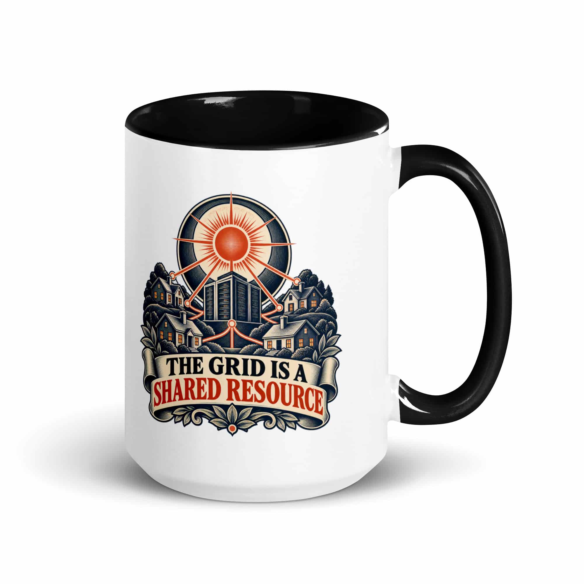 Color Inside Coffee Mug: The grid is a shared resource
