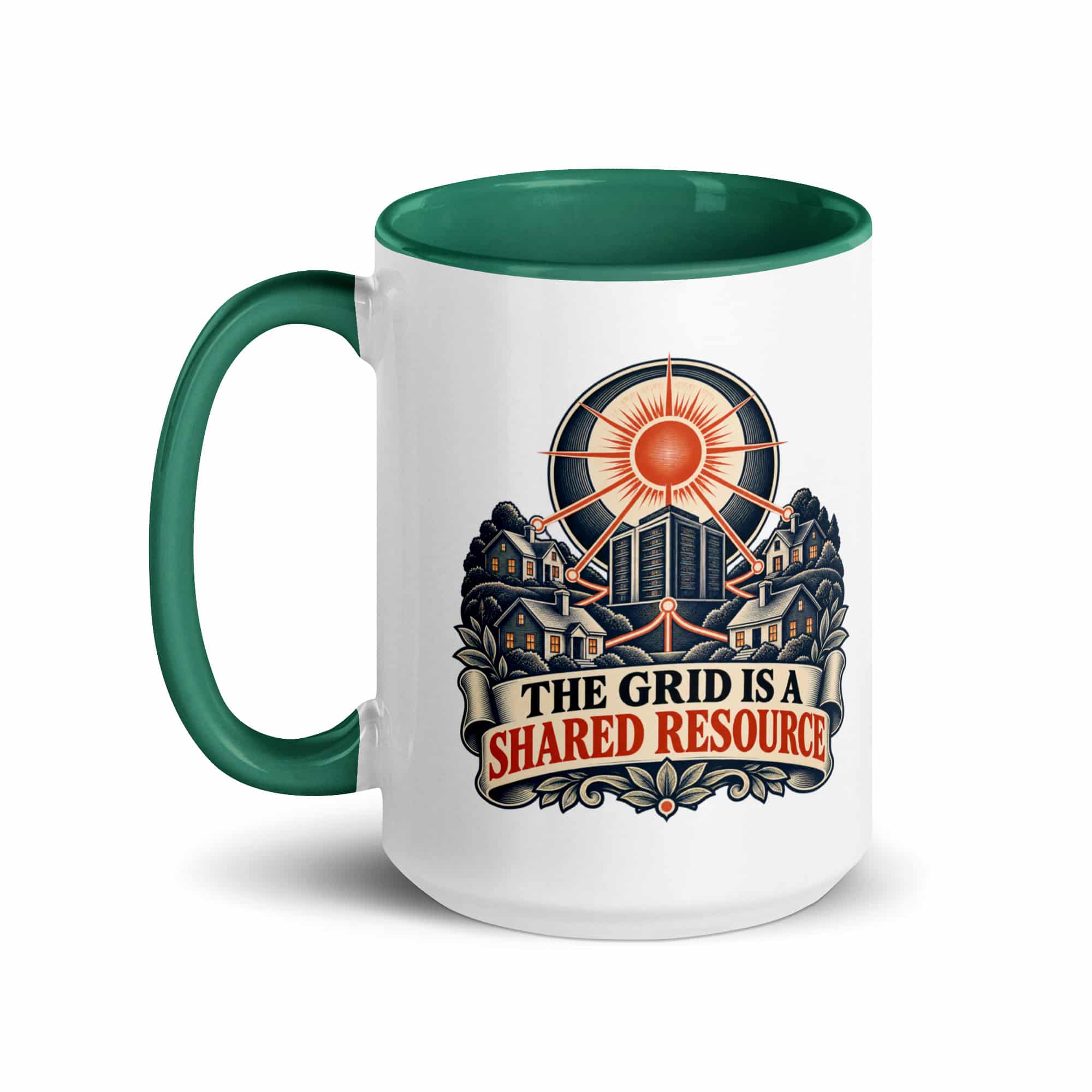 Color Inside Coffee Mug: The grid is a shared resource