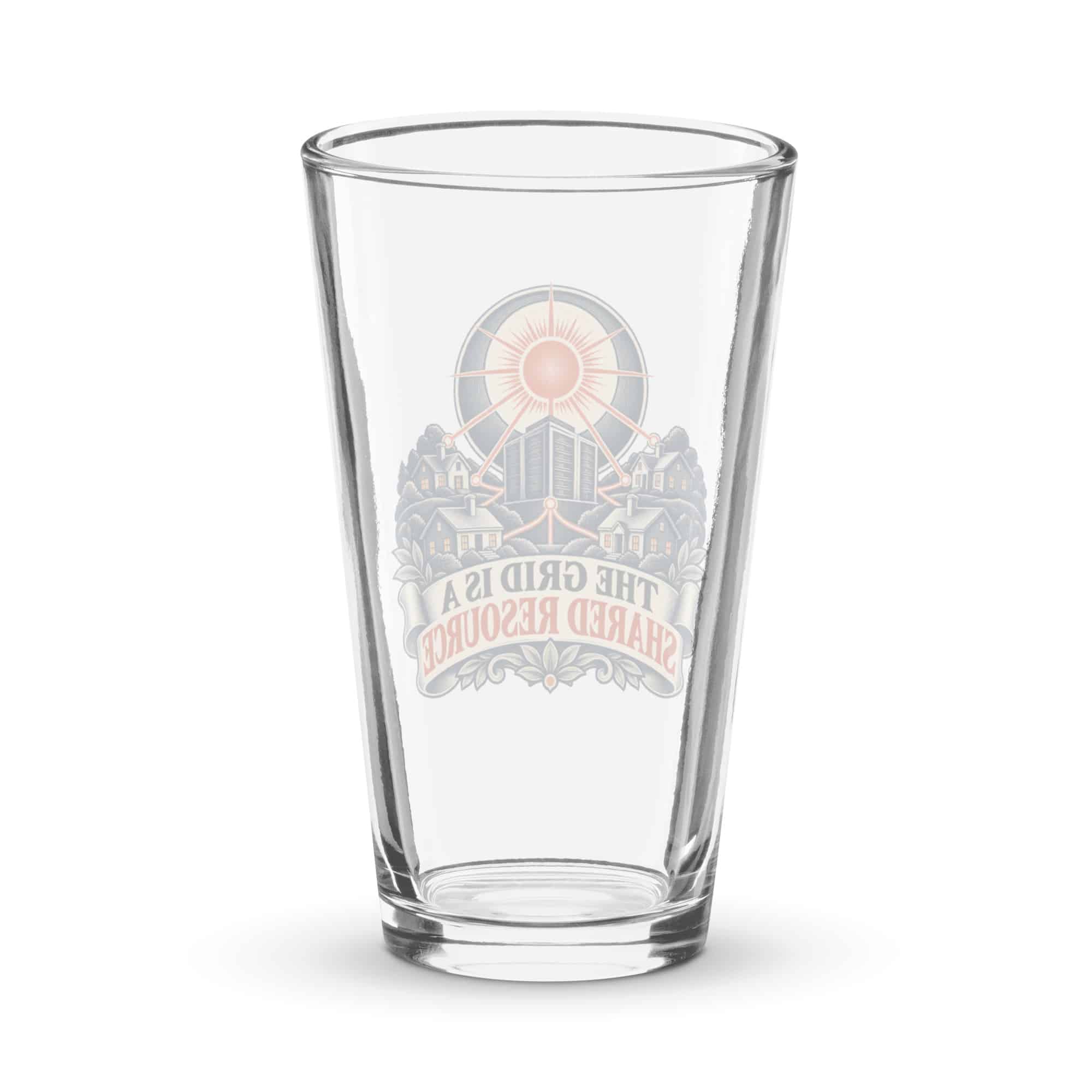 Pint Glass: The grid is a shared resource