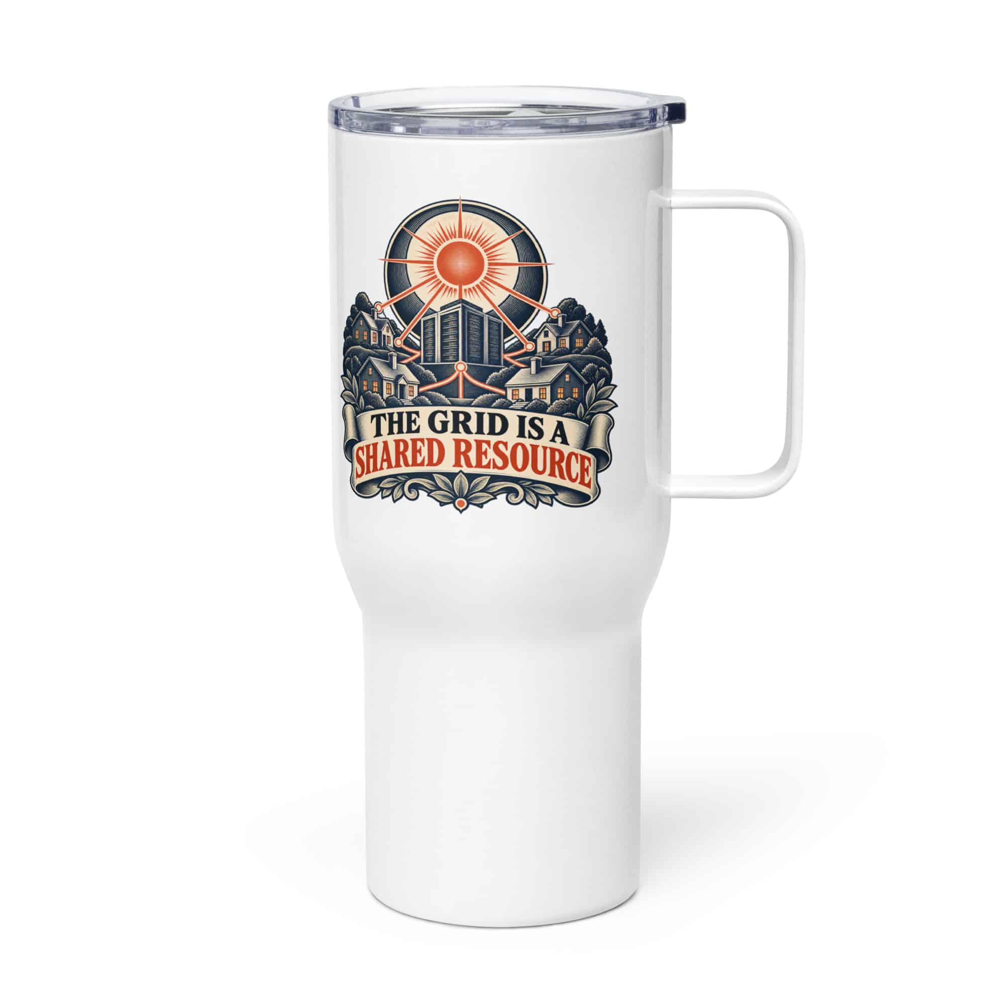 Travel Mug: The grid is a shared resource
