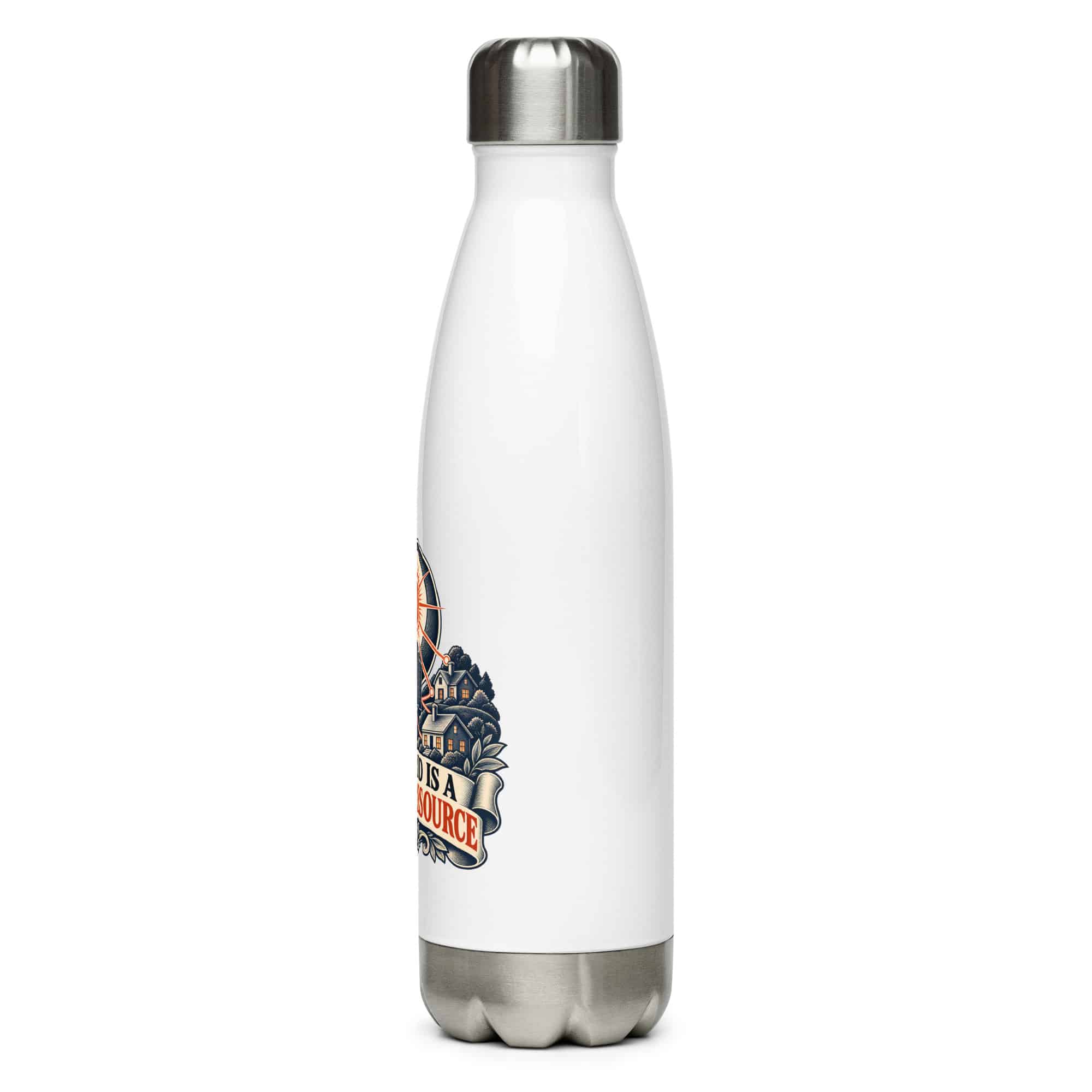 Stainless Steel Water Bottle: The grid is a shared resource