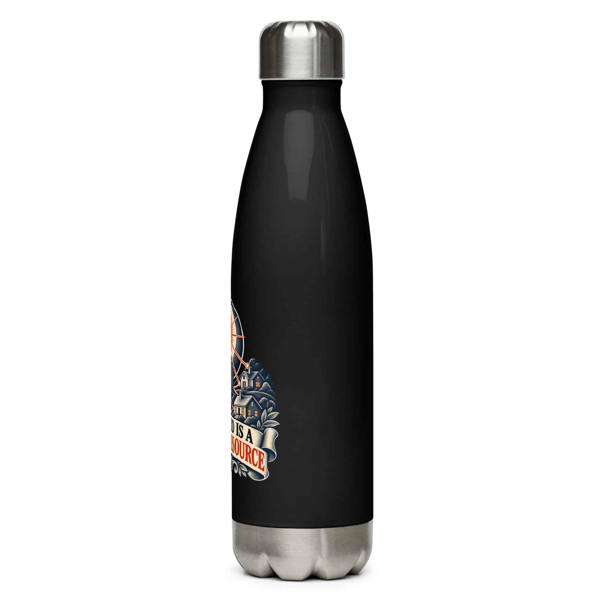 Stainless Steel Water Bottle: The grid is a shared resource