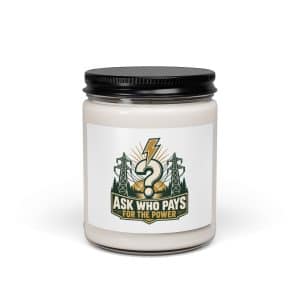 Soy Wax Candle: Ask who pays for the power - 9oz - Main