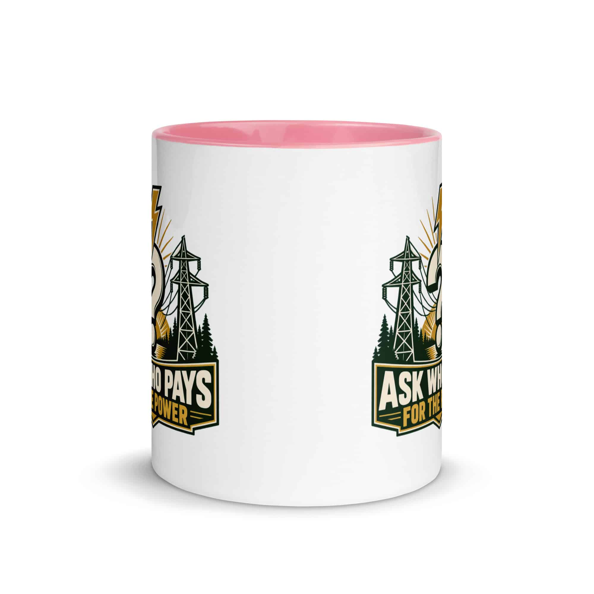 Color Inside Coffee Mug: Ask who pays for the power