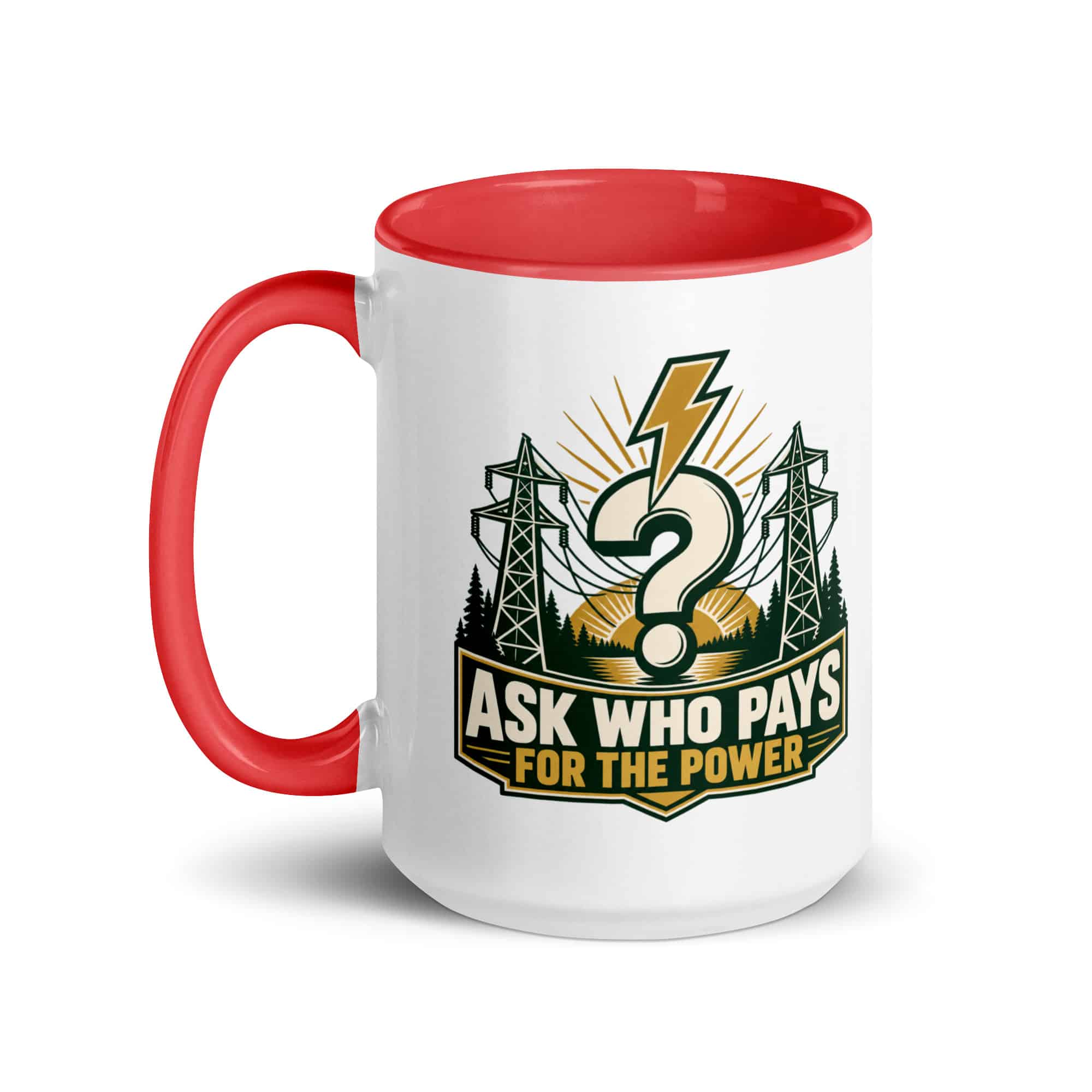 Color Inside Coffee Mug: Ask who pays for the power