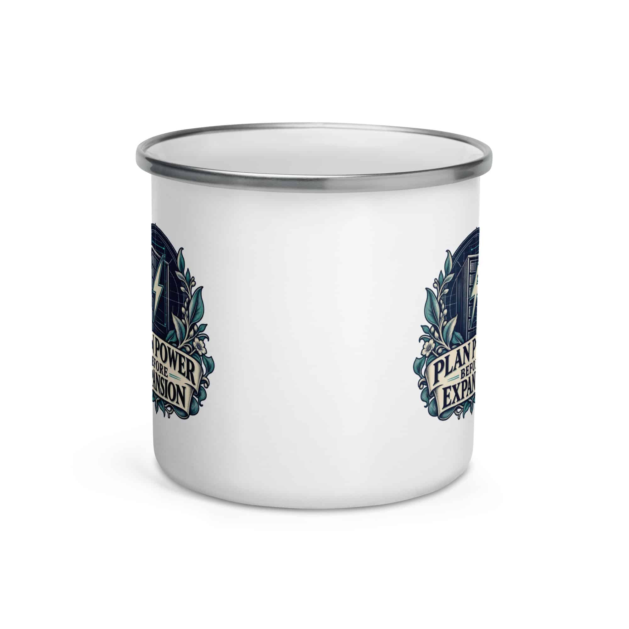 Enamel Camp Mug: Plan power before expansion