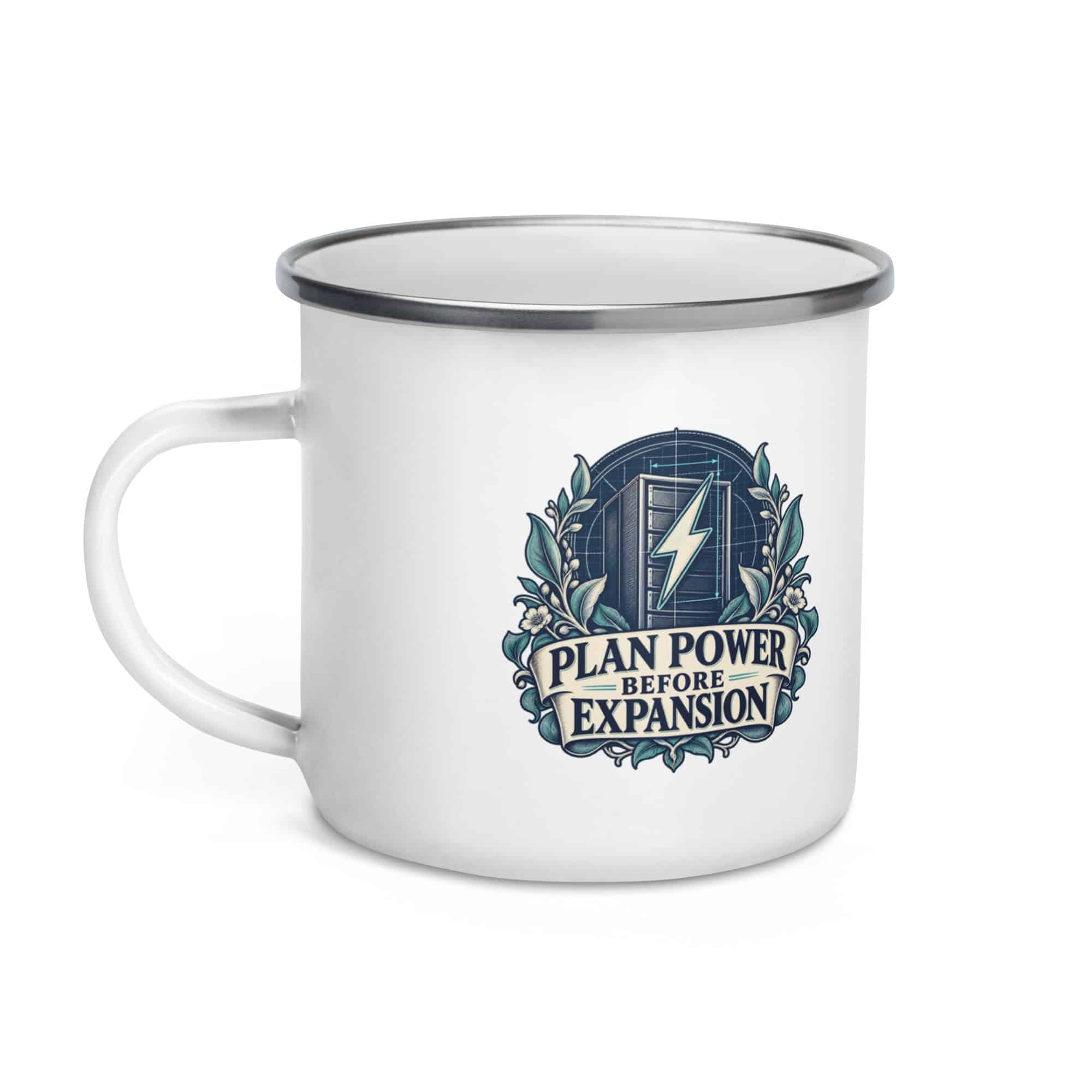 Enamel Camp Mug: Plan power before expansion