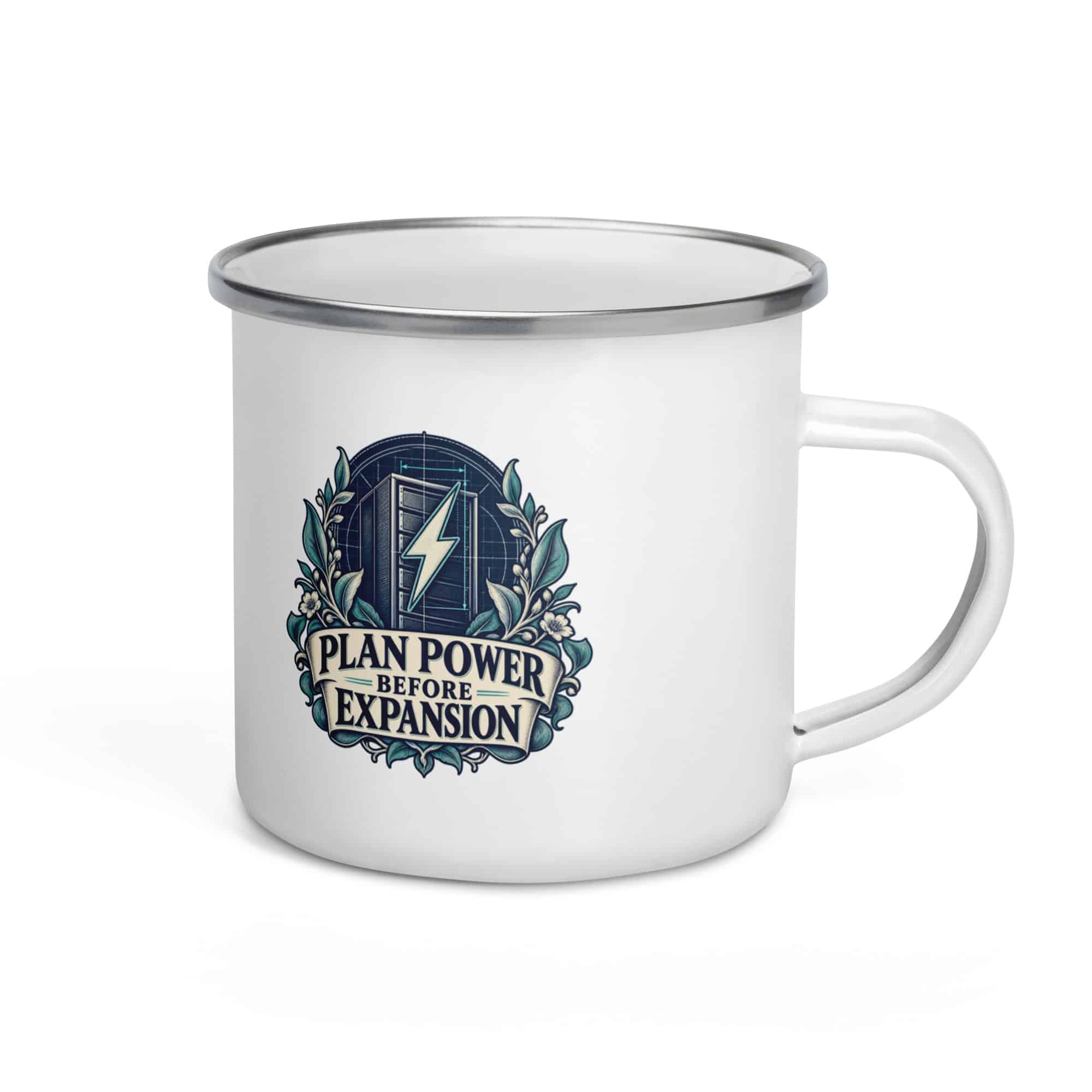 Enamel Camp Mug: Plan power before expansion