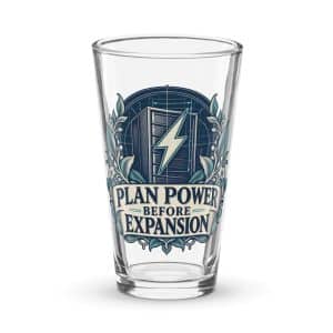 Pint Glass: Plan power before expansion - 16 oz - Main