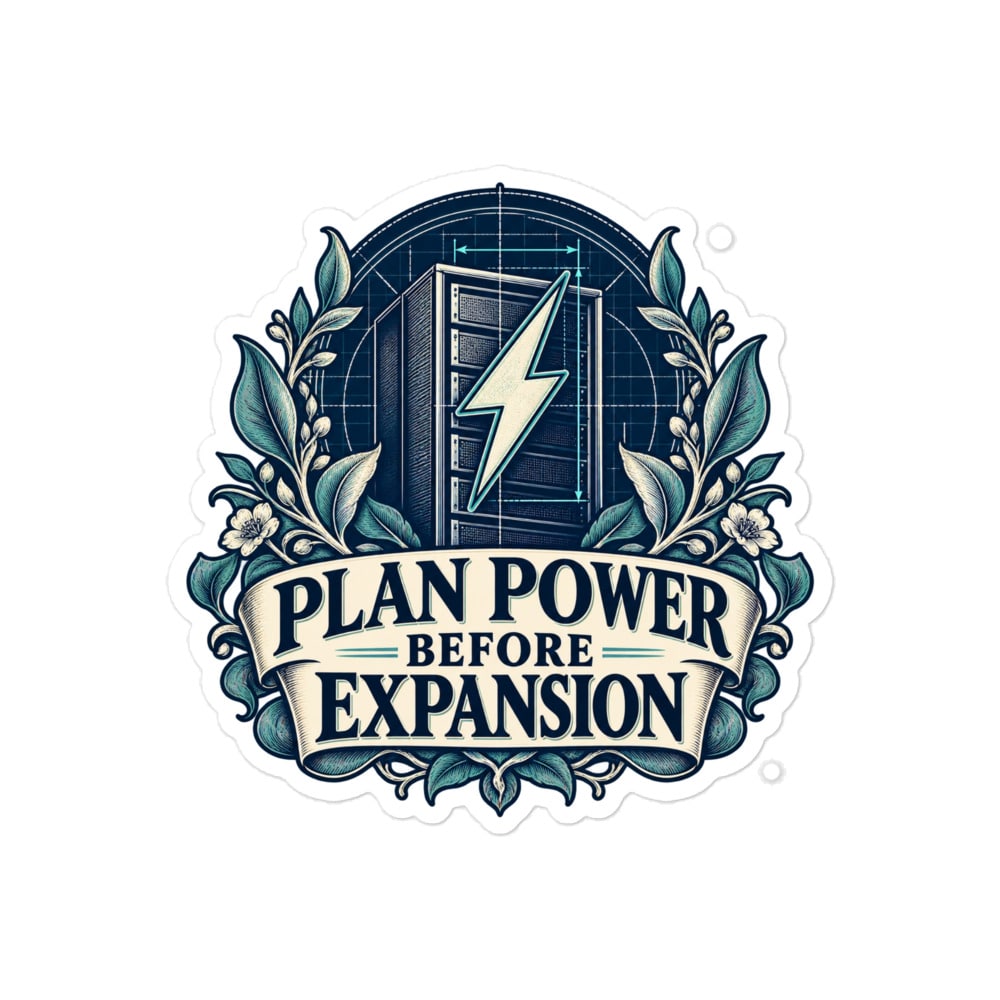 Vinyl Sticker: Plan power before expansion