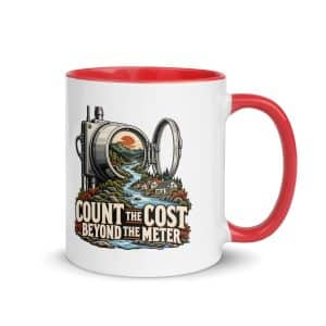 Color Inside Coffee Mug: Count the cost beyond the meter - 11 oz - Main