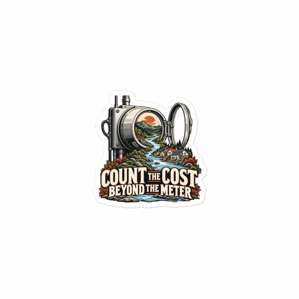 Vinyl Sticker: Count the cost beyond the meter