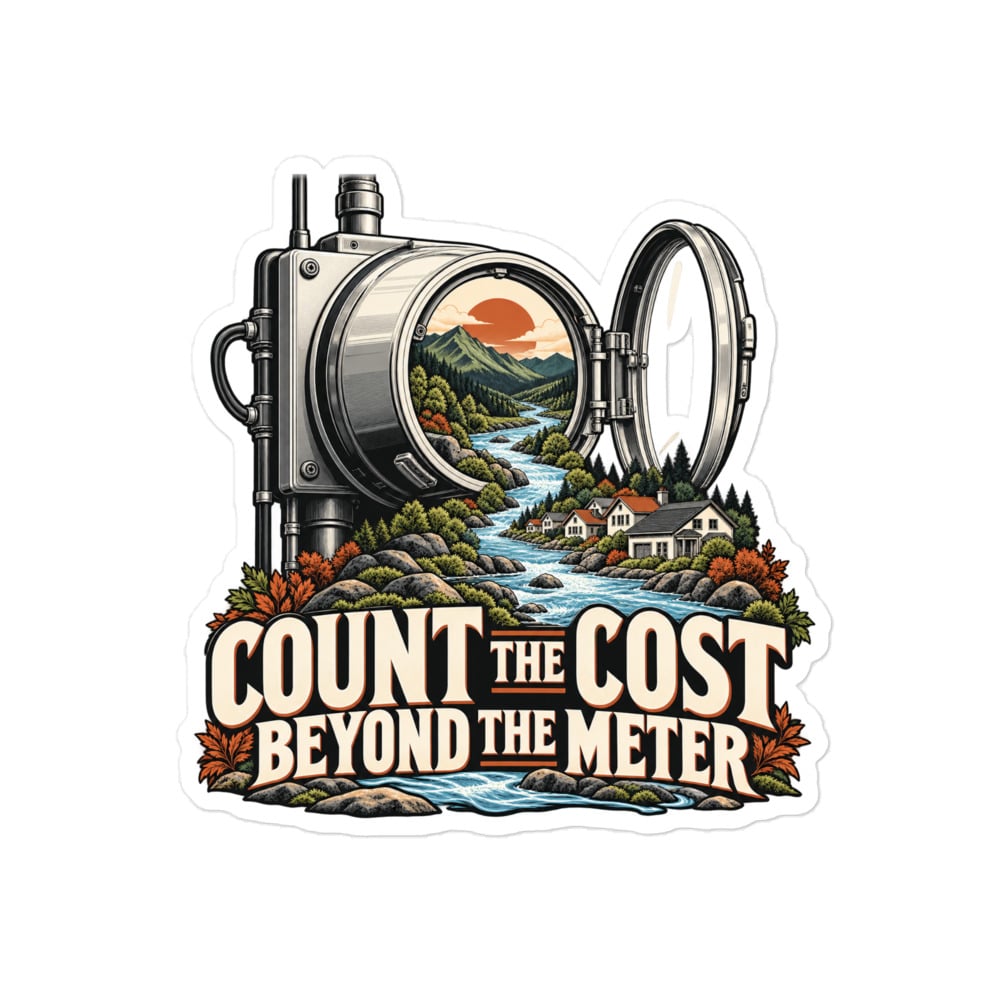 Vinyl Sticker: Count the cost beyond the meter