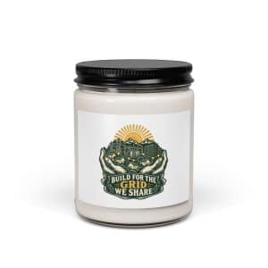 Soy Wax Candle: Build for the grid we share - 9oz - Main