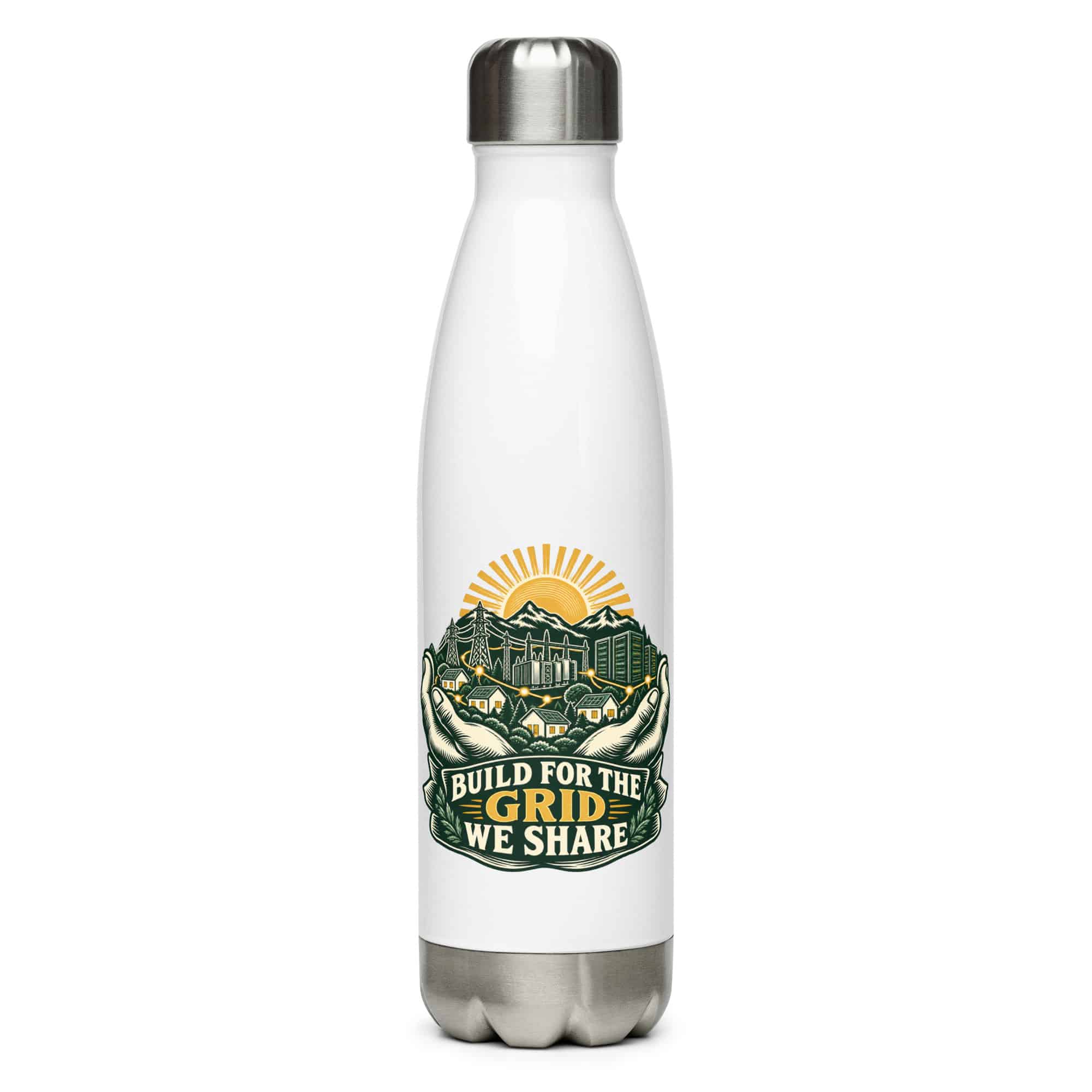 Stainless Steel Water Bottle: Build for the grid we share