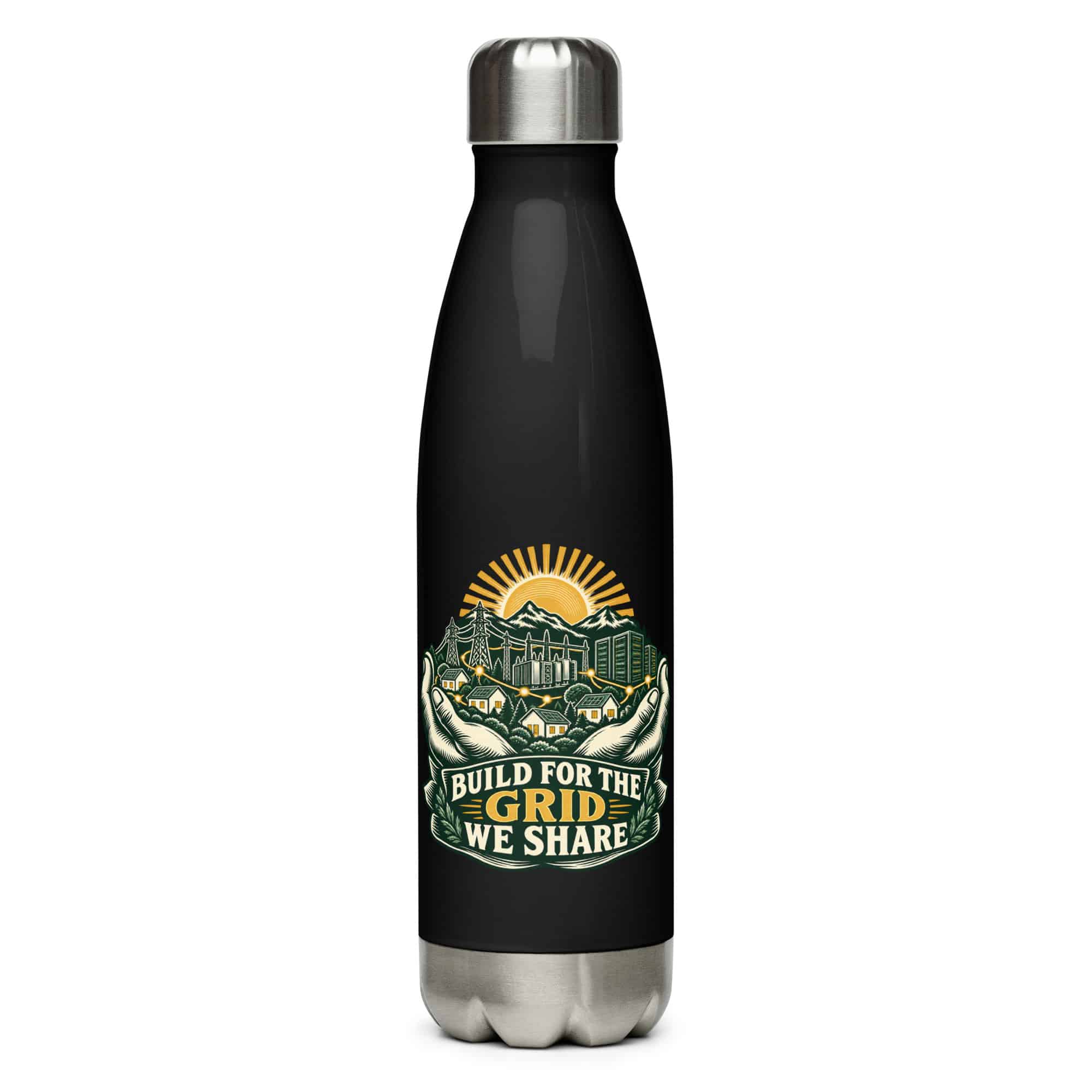 Stainless Steel Water Bottle: Build for the grid we share