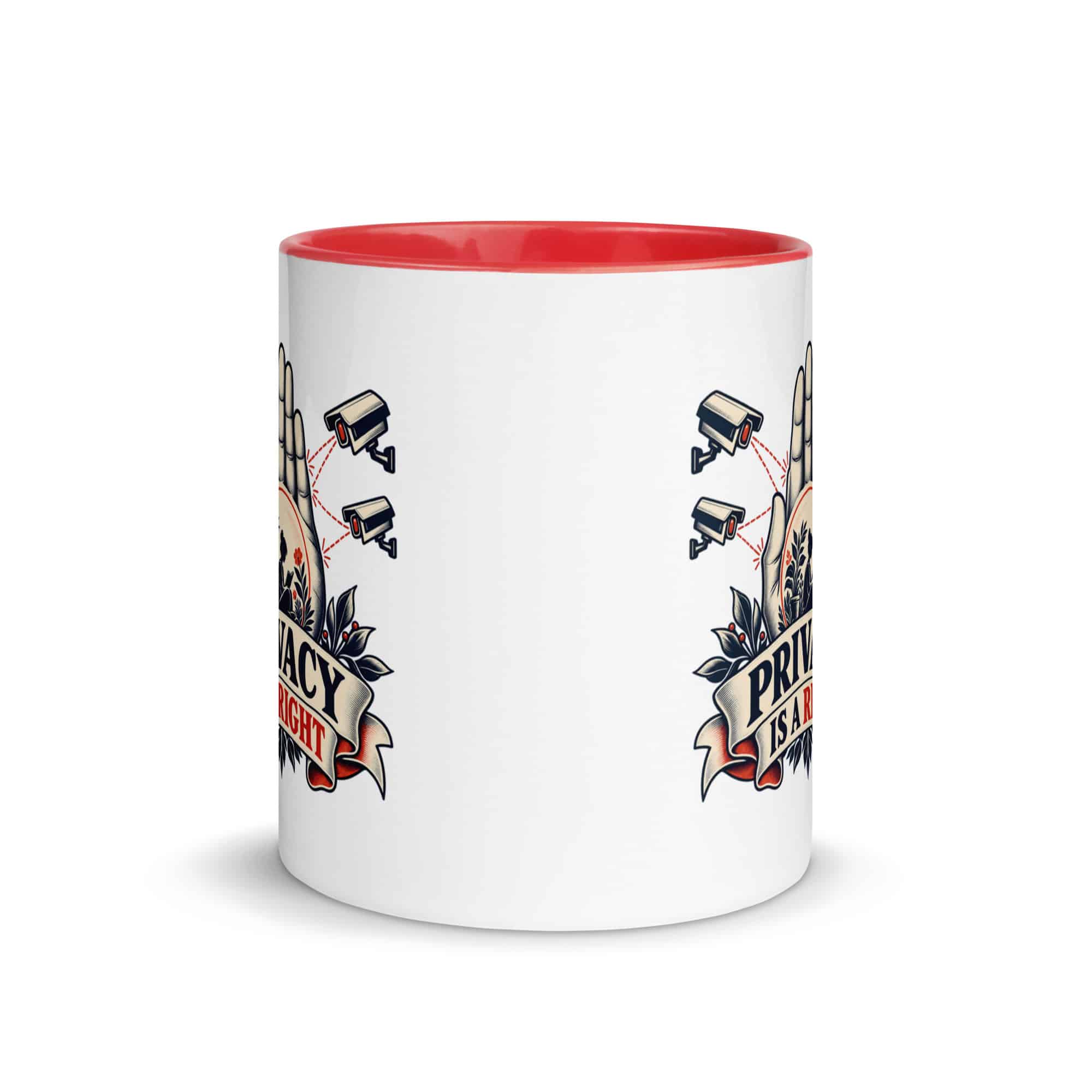 Color Inside Coffee Mug: Privacy is a right