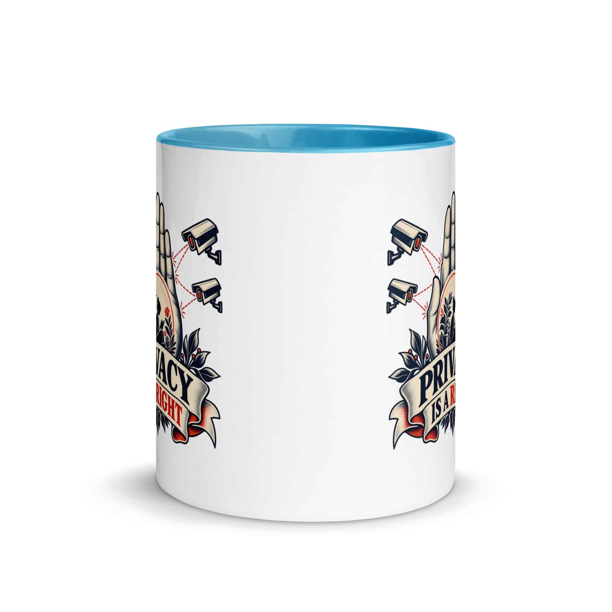 Color Inside Coffee Mug: Privacy is a right