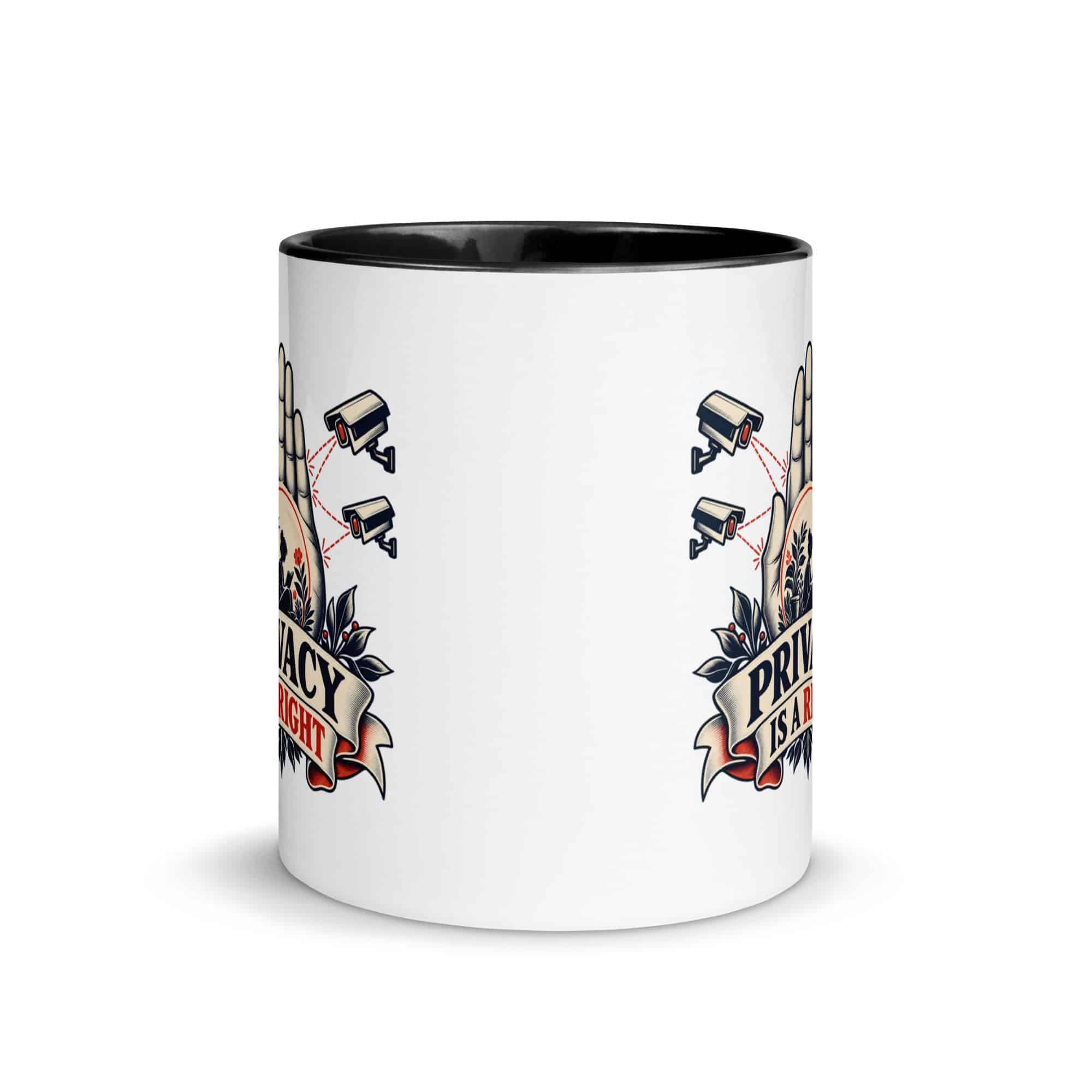 Color Inside Coffee Mug: Privacy is a right