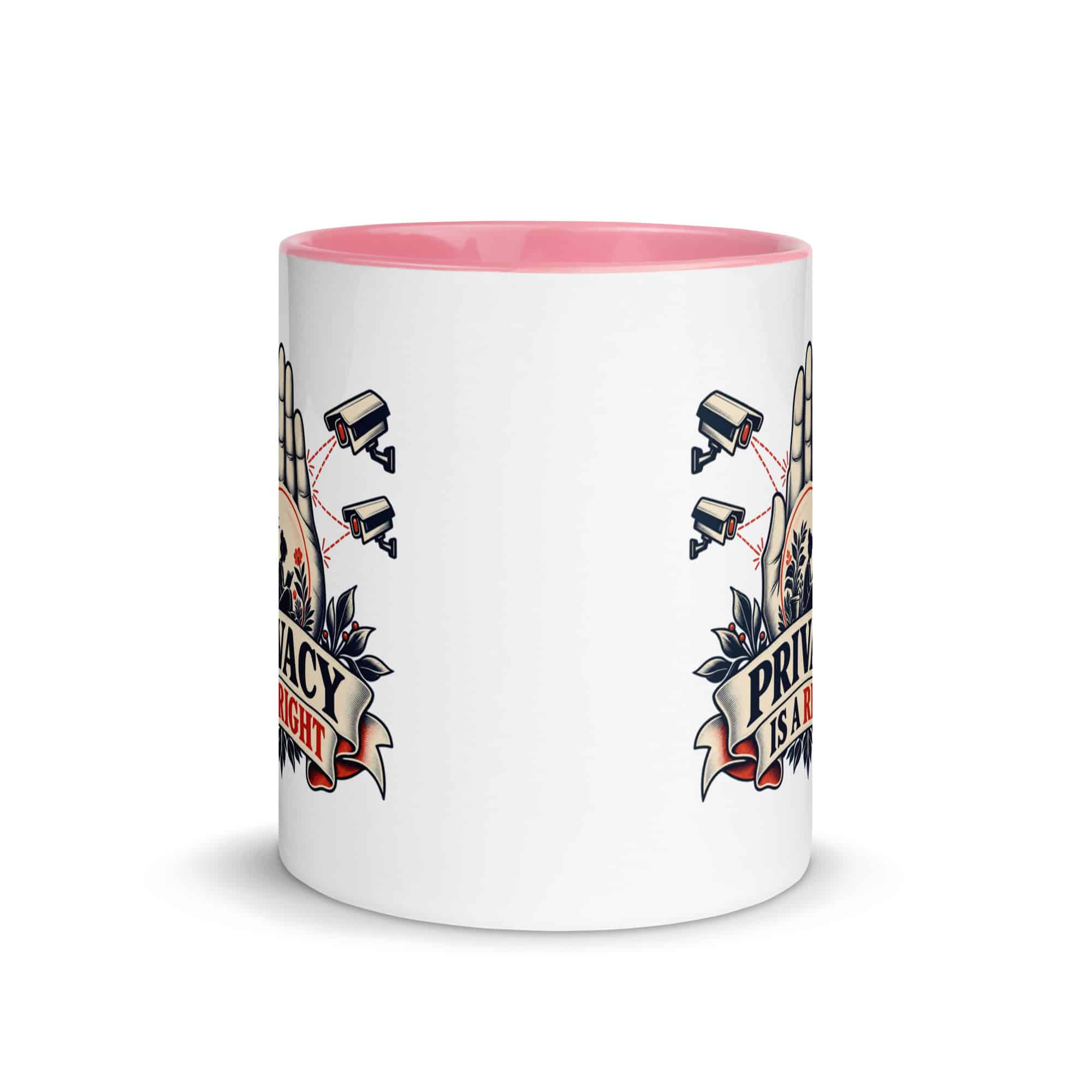 Color Inside Coffee Mug: Privacy is a right