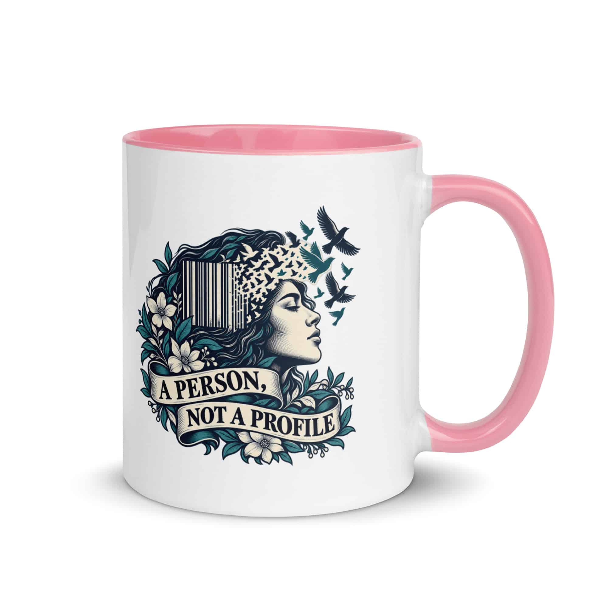 Color Inside Coffee Mug: A person, not a profile