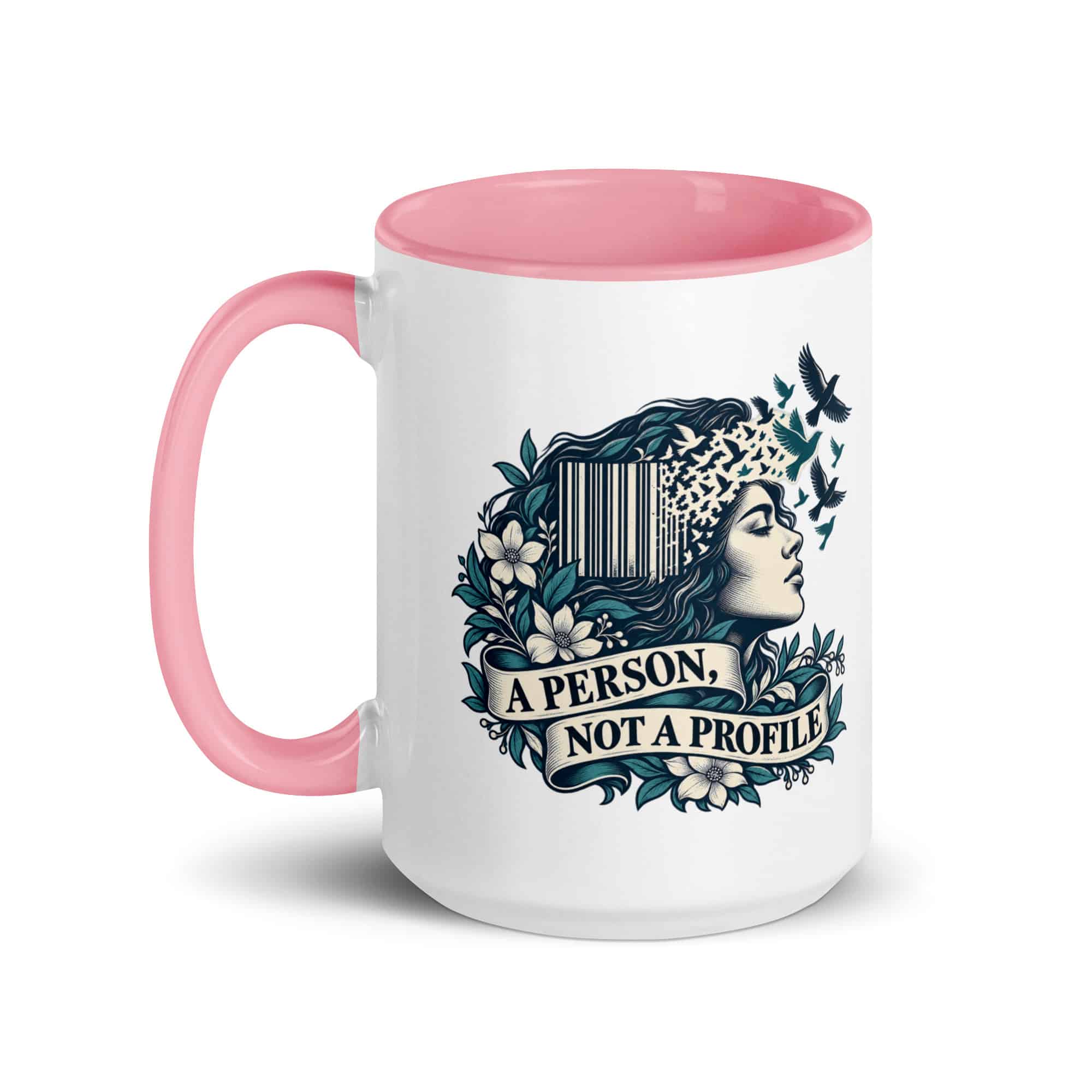 Color Inside Coffee Mug: A person, not a profile
