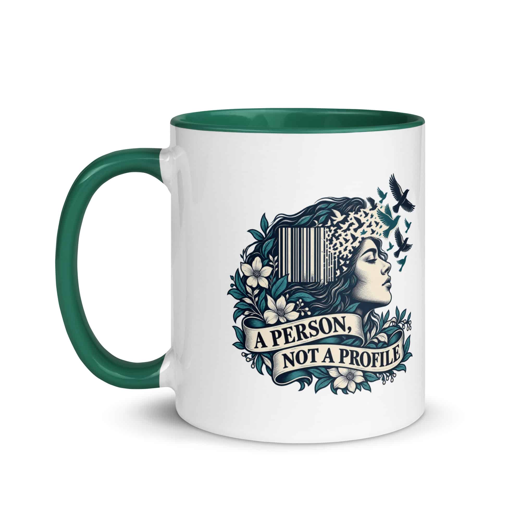 Color Inside Coffee Mug: A person, not a profile
